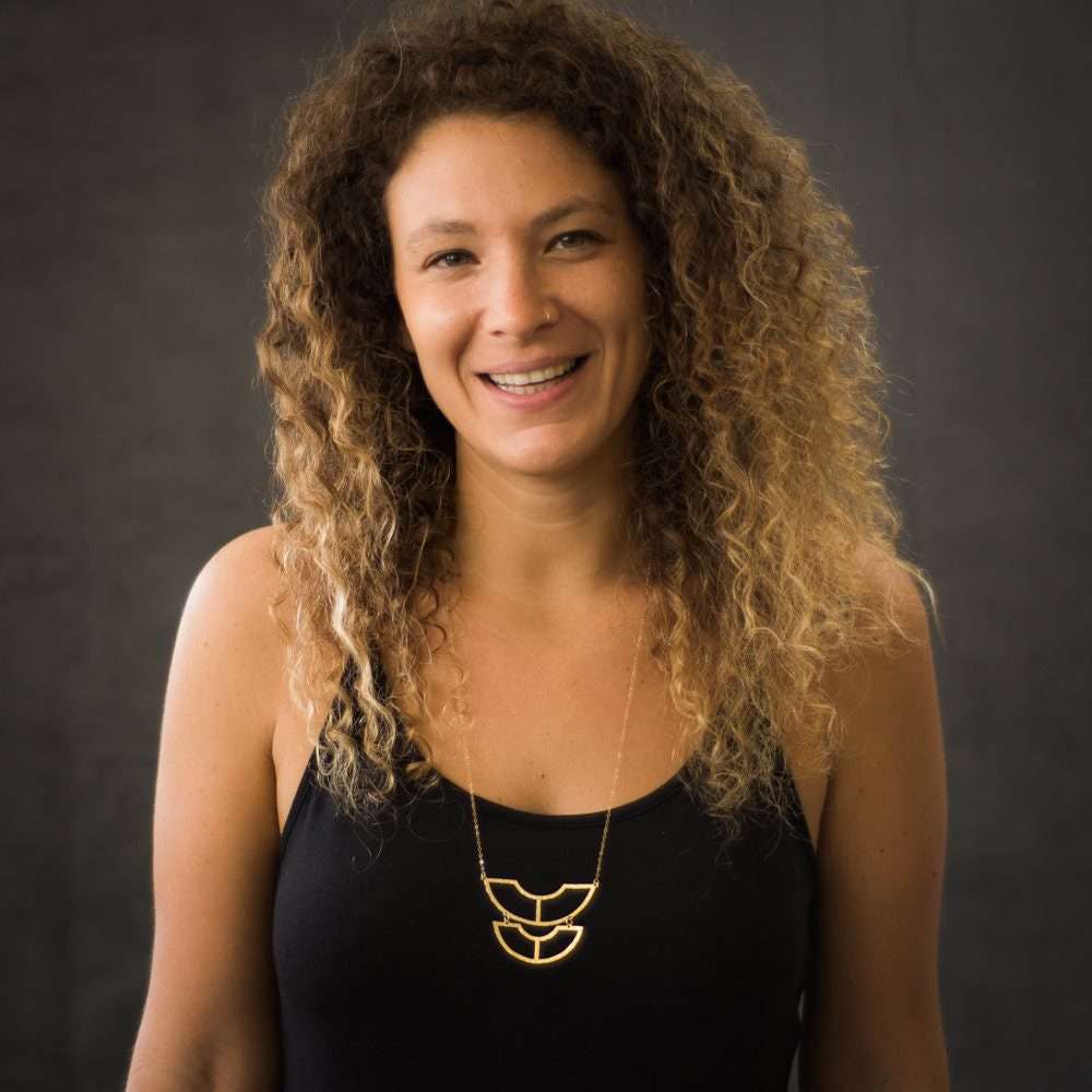 Geometric necklace half circle necklace geometric jewelry gold long necklace