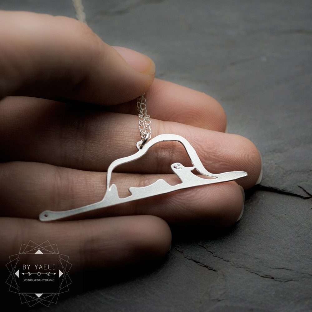 The little prince necklace silver statement necklace petit prince jewelry