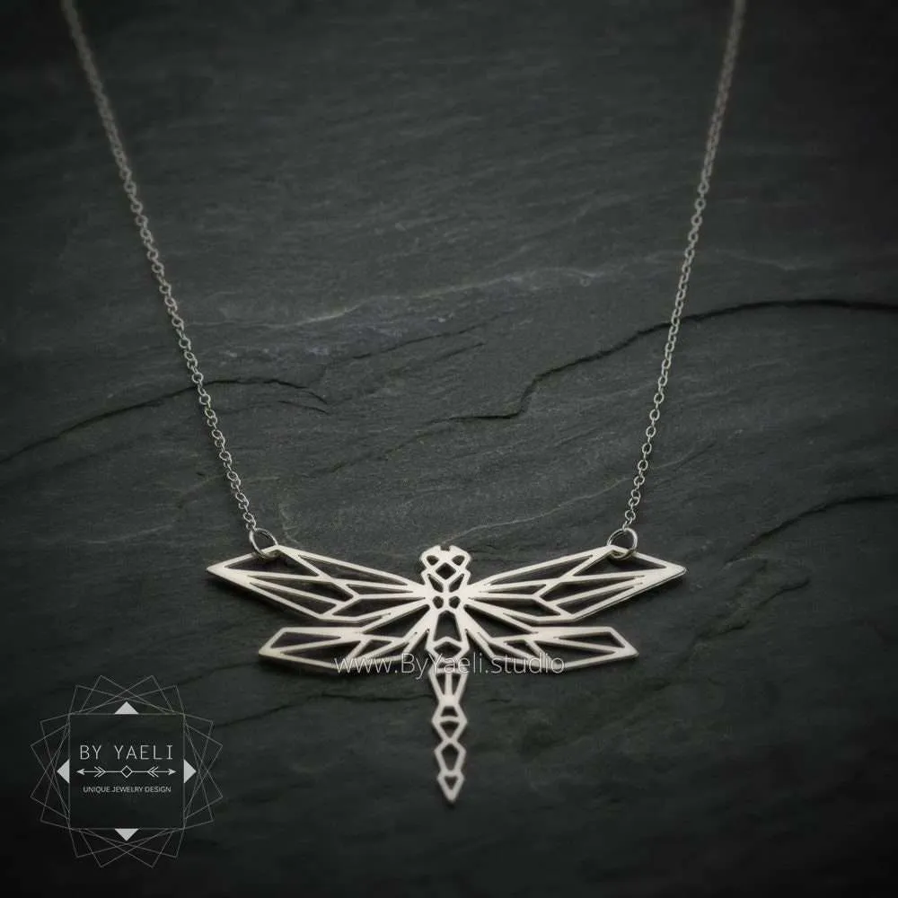 Dragonfly necklace silver dragonfly jewelry dragonfly charms dragonfly pendant