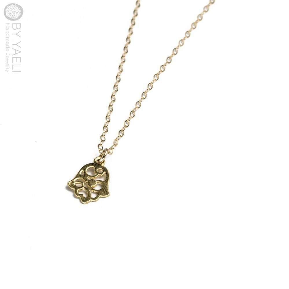 Hamsa necklace dainty gold hamsa jewelry protection necklace hamsa charm