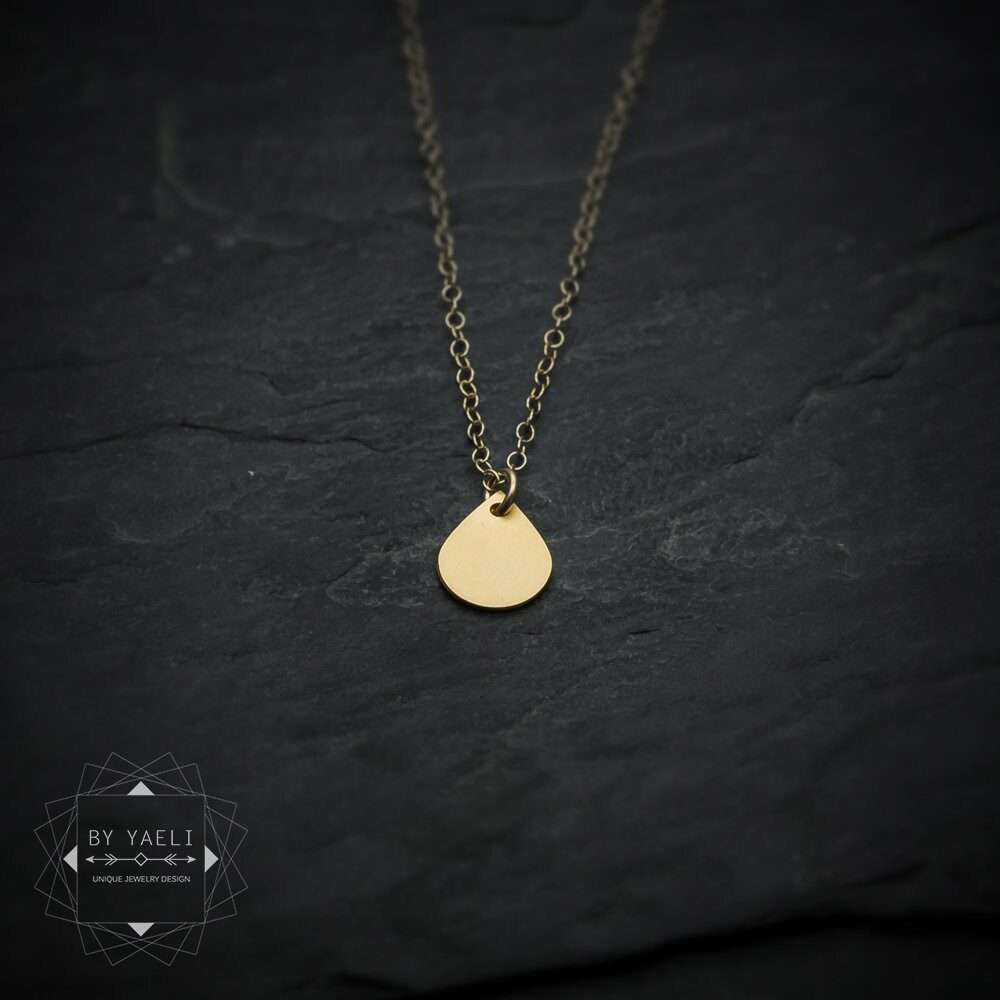 Tear necklace tear drop necklace tiny drop pendant silver drop jewelry