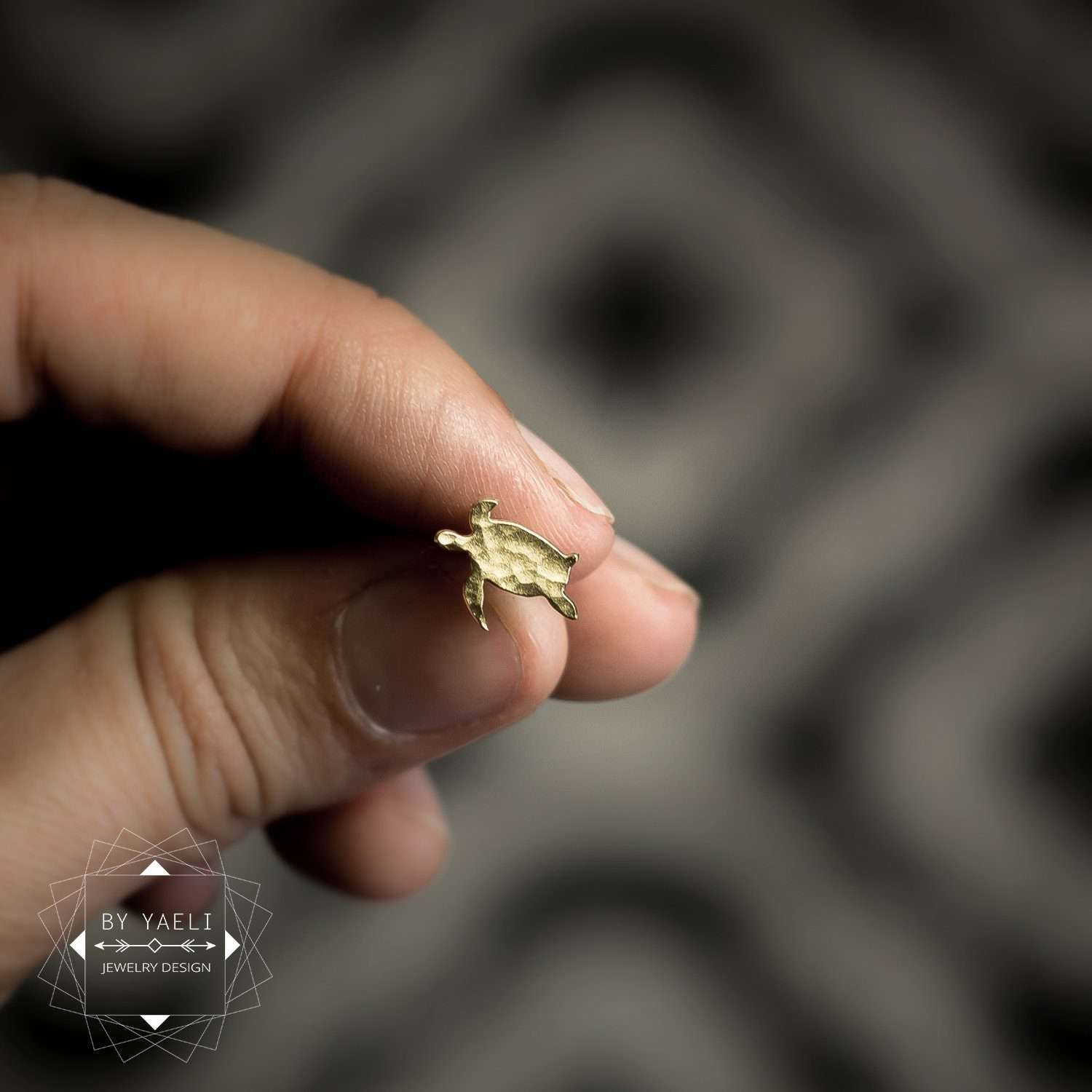 Turtle earrings tiny minimalist gold turtle stud earrings turtle post earrings