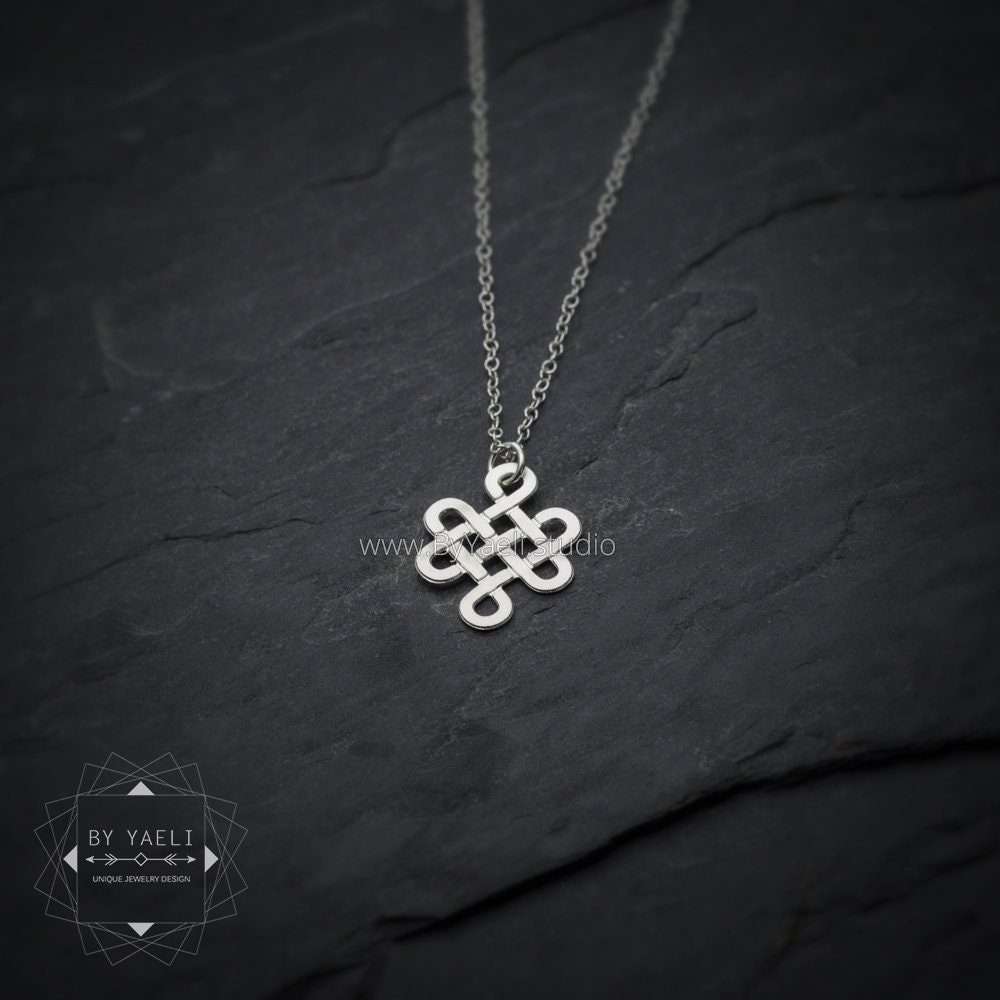 Celtic knot necklace Celtic jewelry Irish jewelry silver infinity necklace infinity charm
