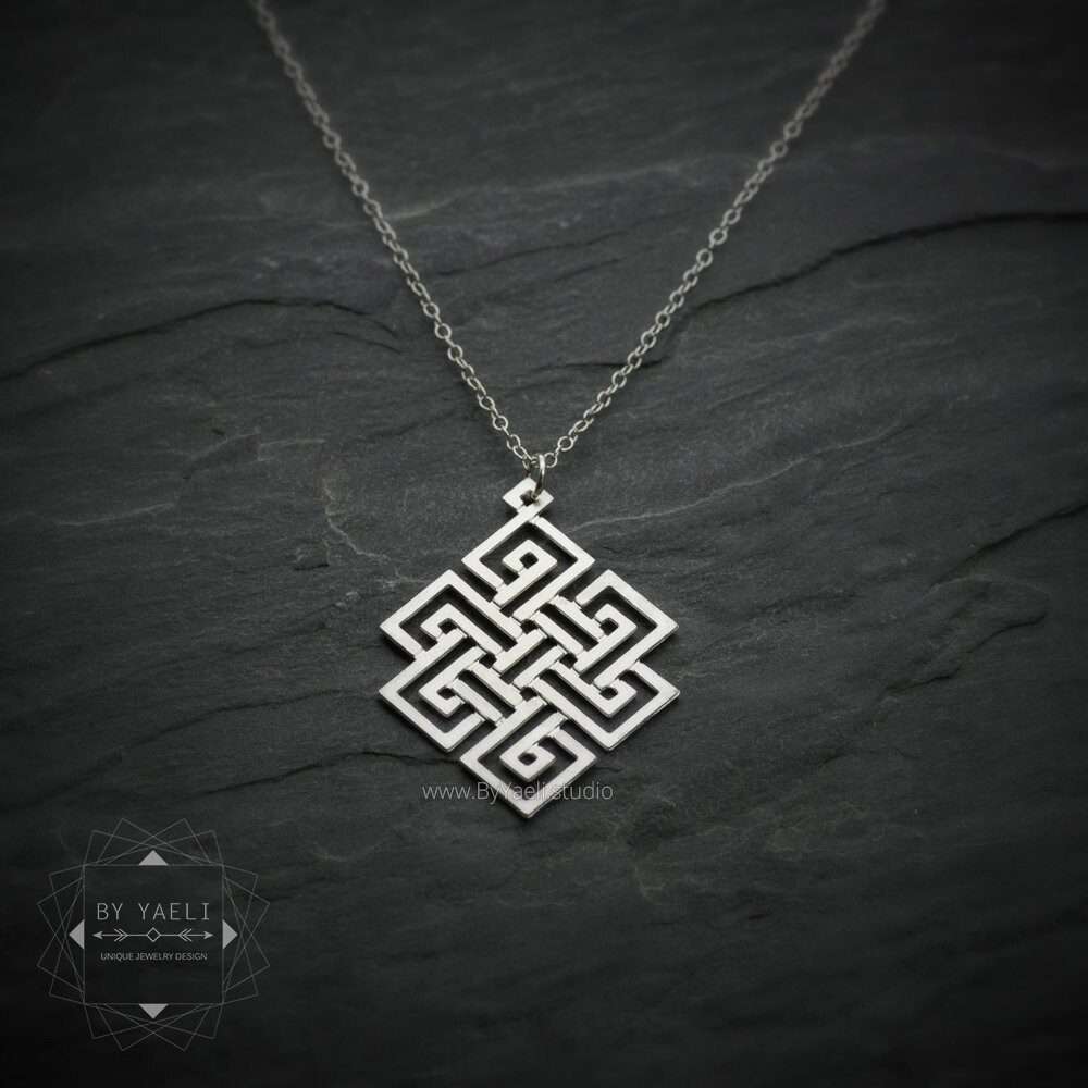 Celtic knot necklace sacred necklace sacred geometry pendant Celtic necklace