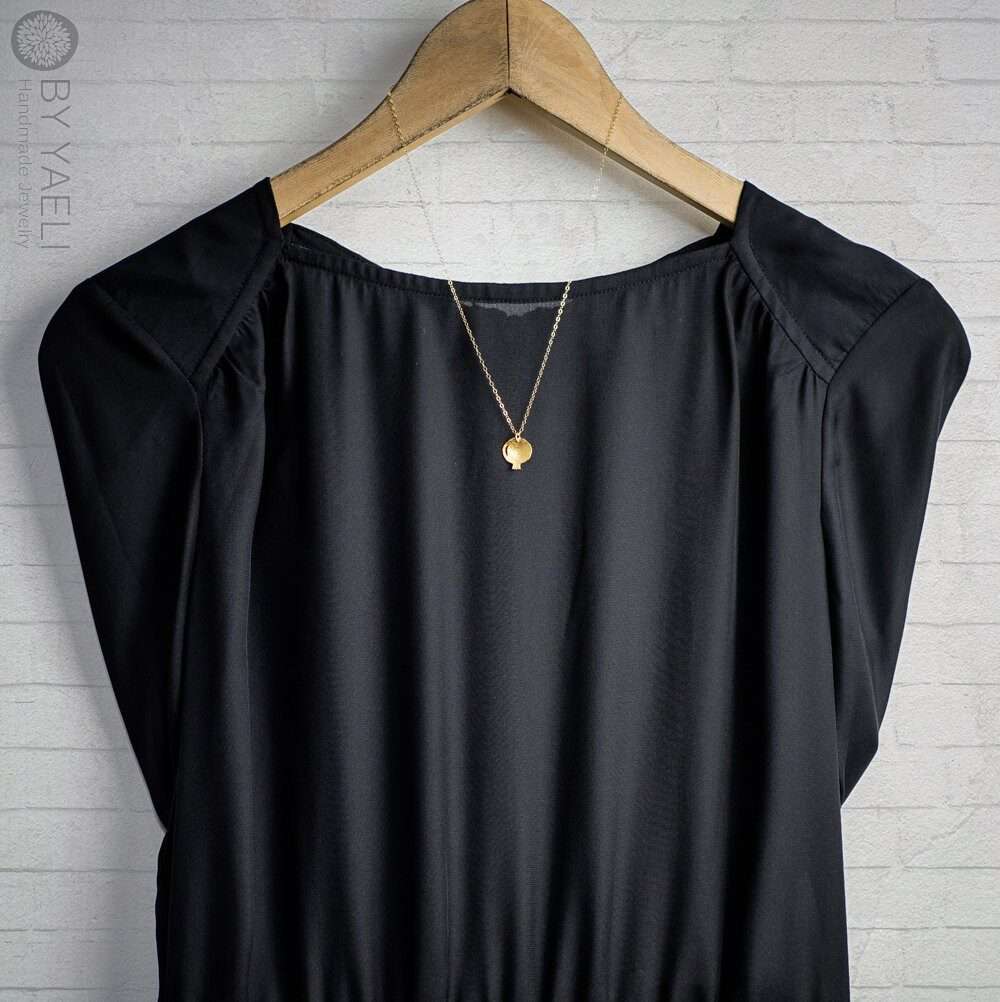 Pomegranate necklace pomegranate charm gold pomegranate pendant