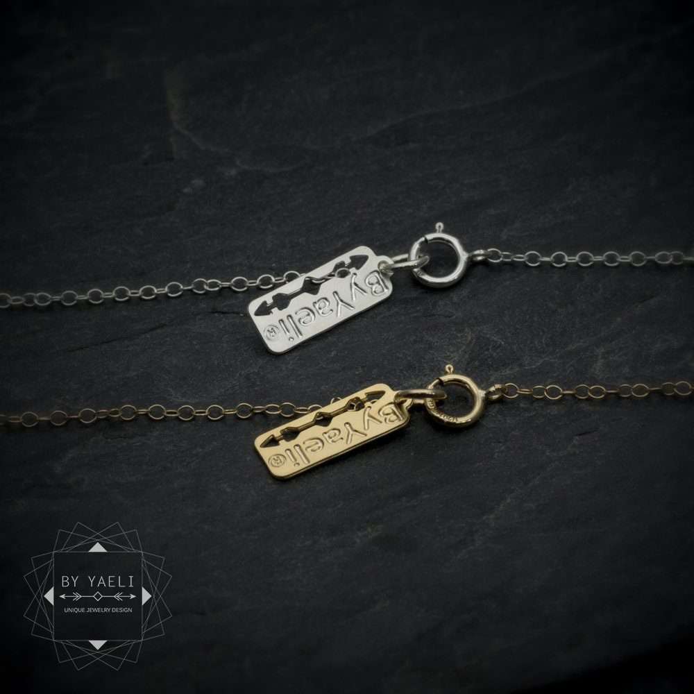Geometric necklace silver diamond necklace teardrop necklace 4 Geometric necklace silver diamond necklace teardrop necklace - Image 4