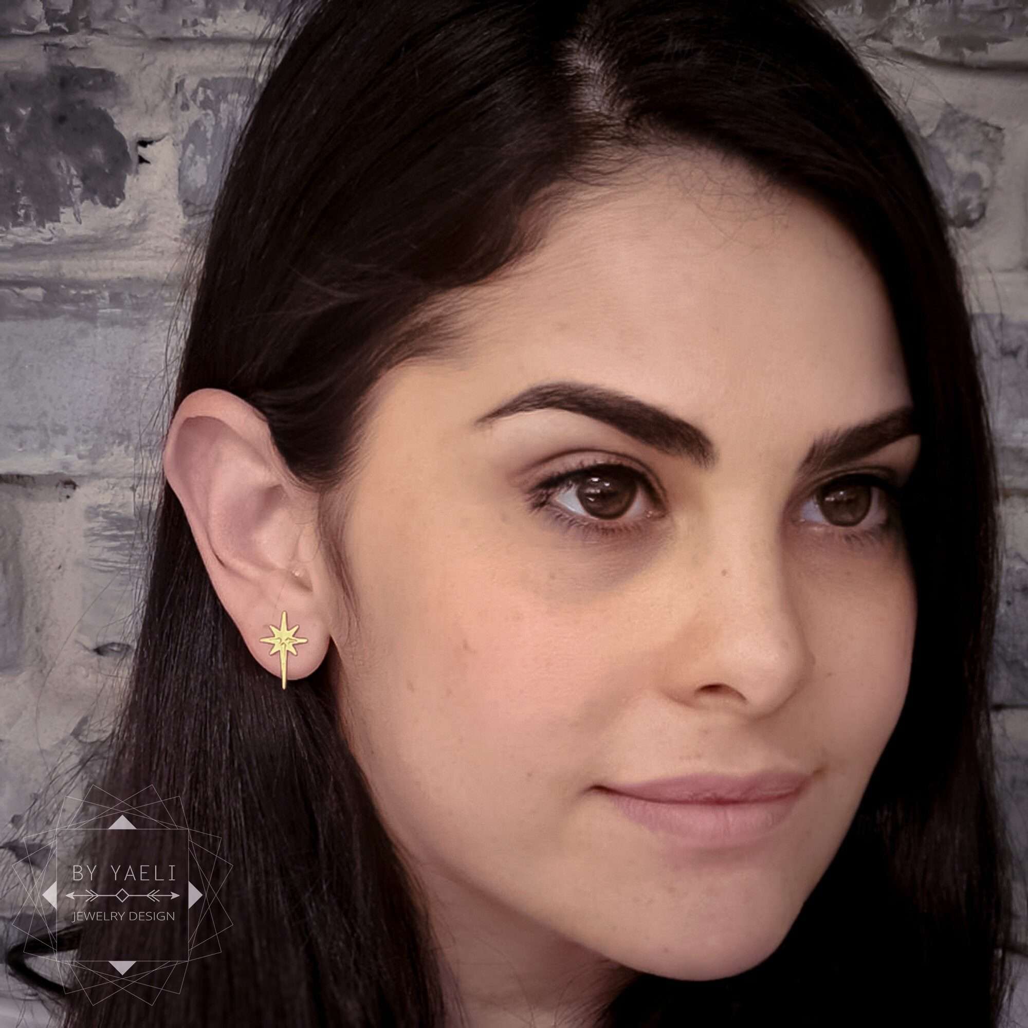 North star earrings gold north star post earrings spark post earrings spark earrings Christmas gift