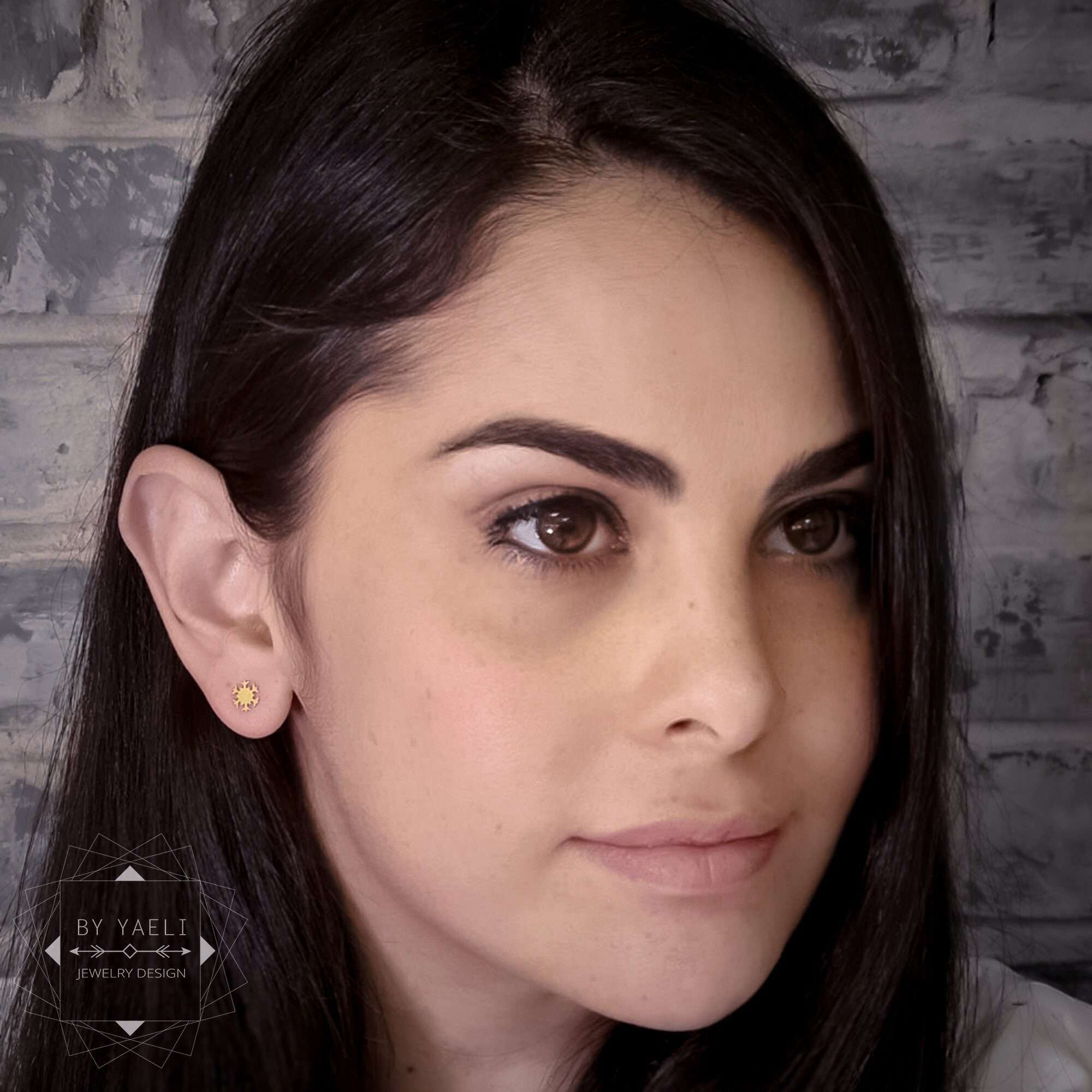 Snowflake earrings tiny snowflake post earrings gold snowflake stud earrings snow earrings