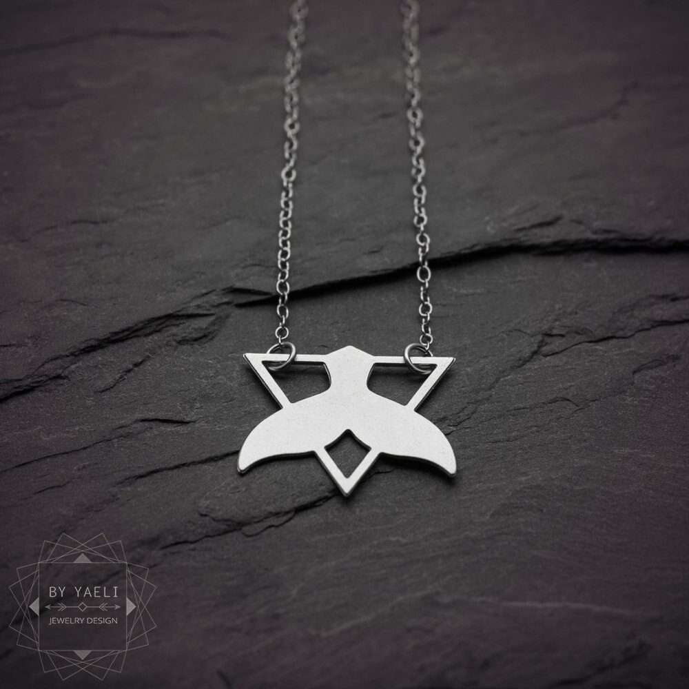 Whale tail necklace, ocean necklace geometric whale necklace