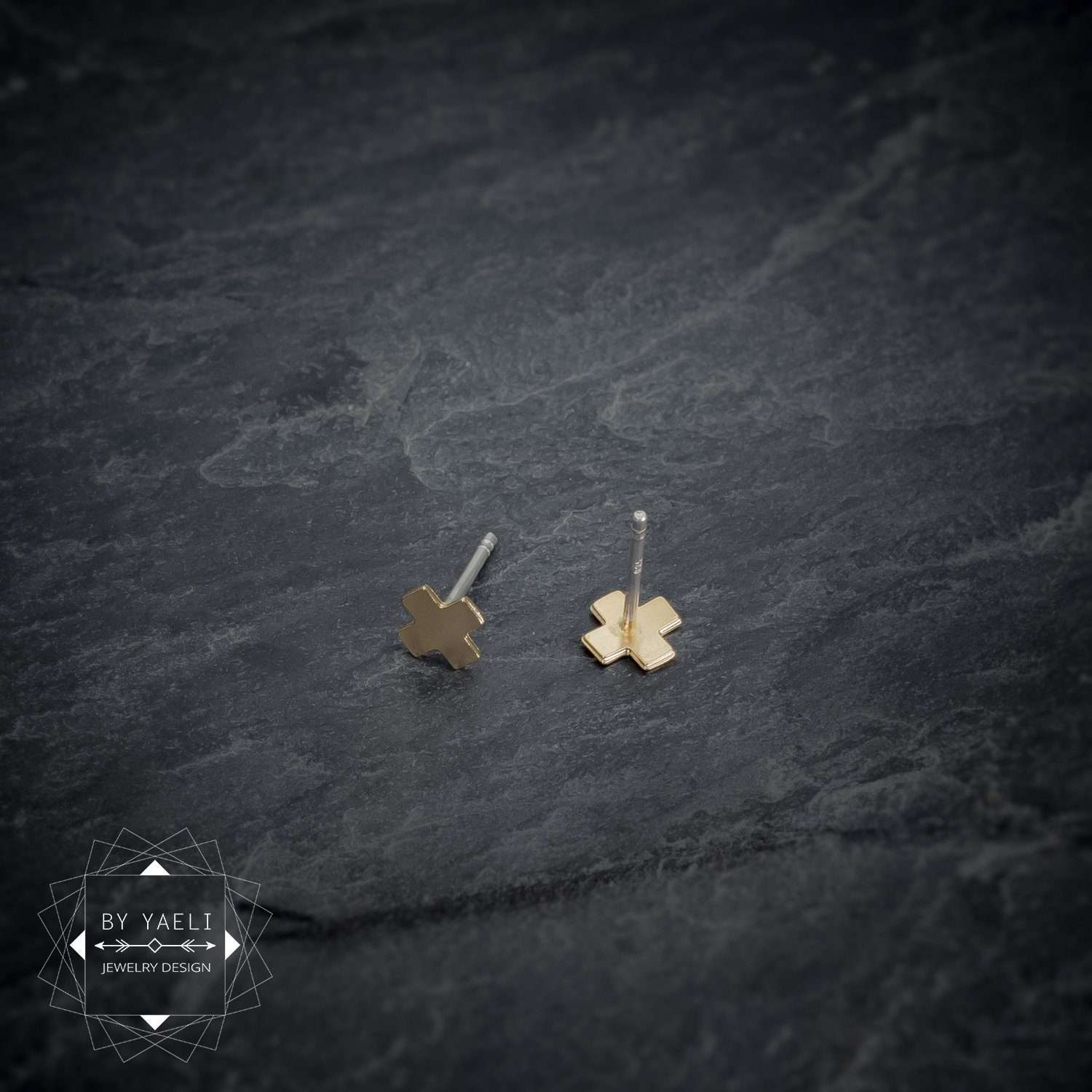 Geometric earrings plus stud earrings gold minimalist earrings