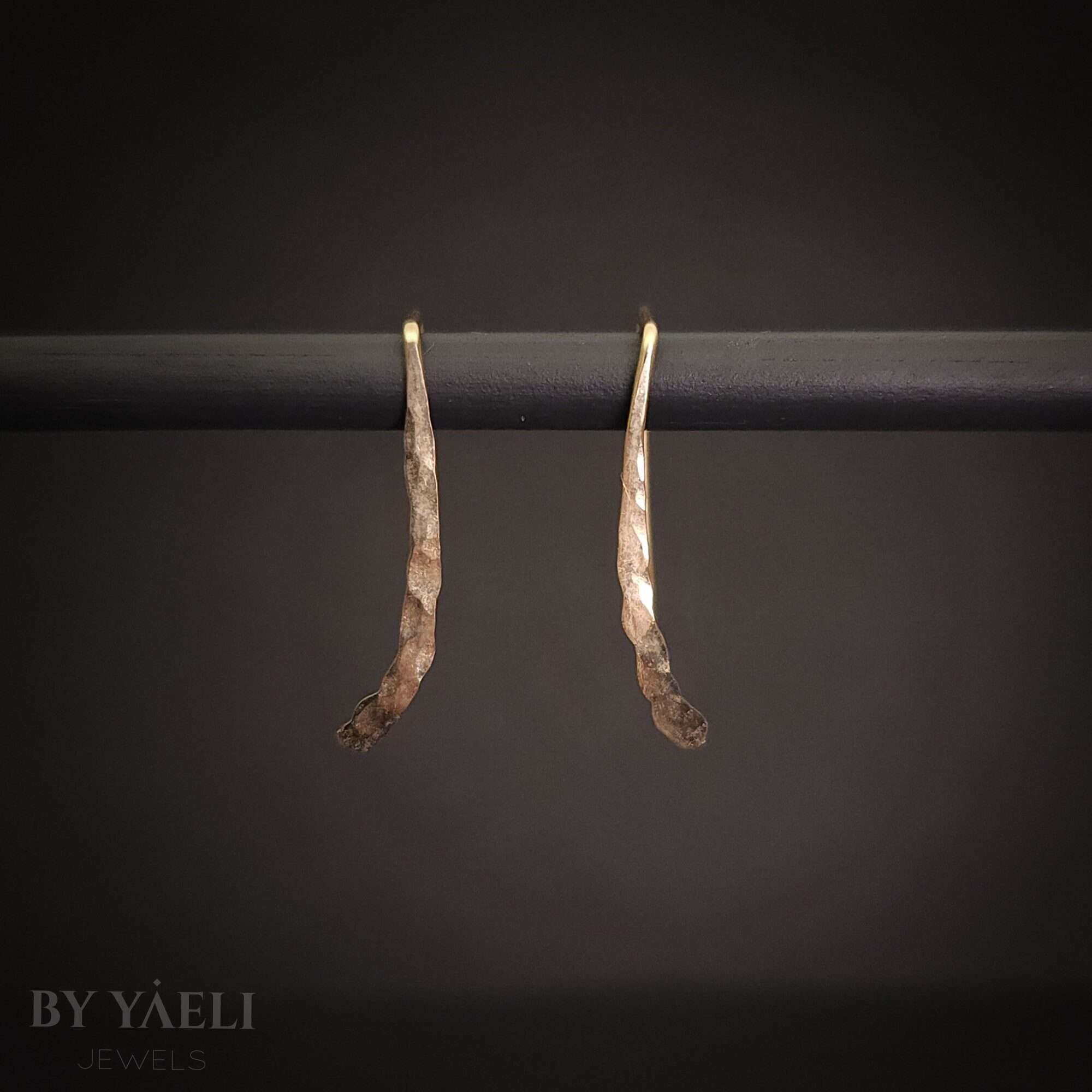 Wire earrings, handmade gold filled earrings