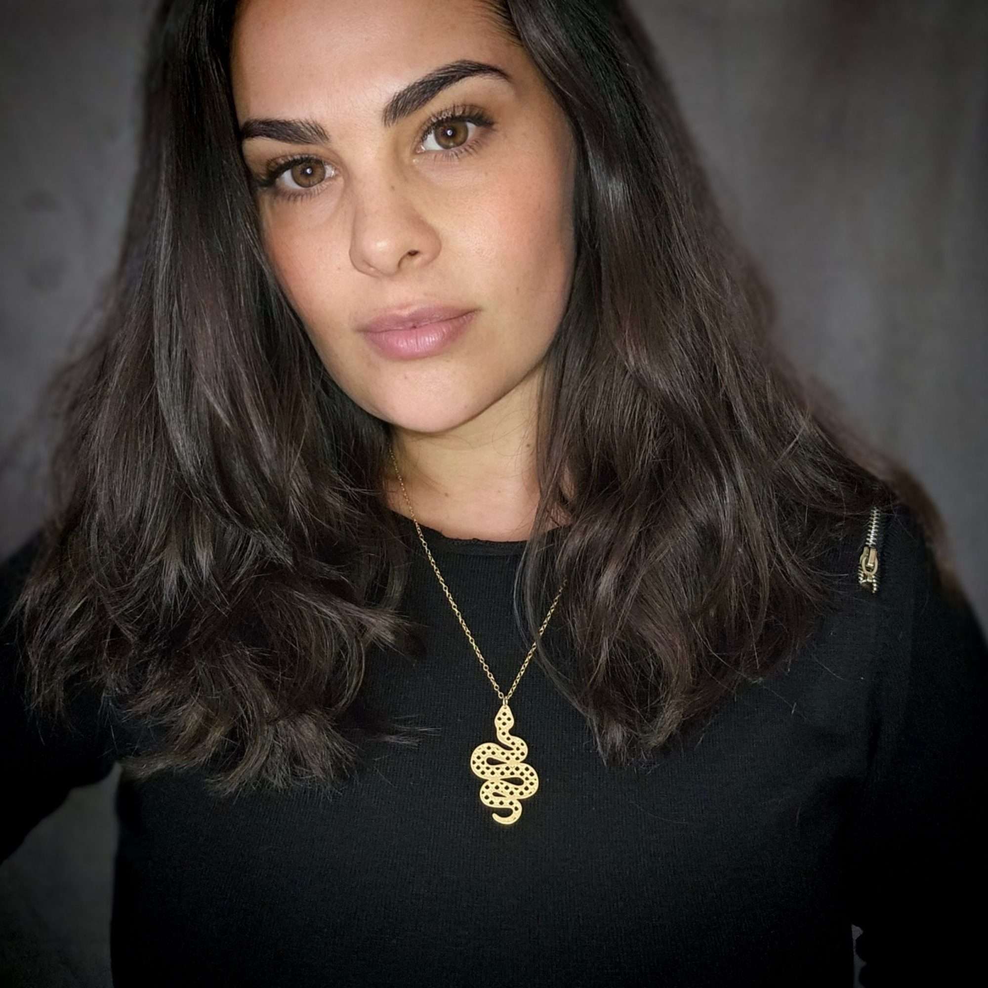 Snake necklace snake pendant gold snake jewelry gothic necklace