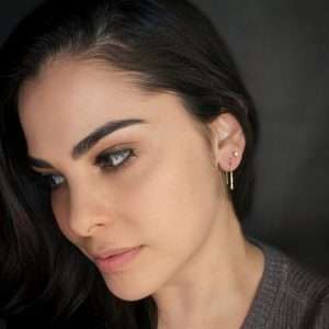 Wire earrings, handmade gold filled earrings