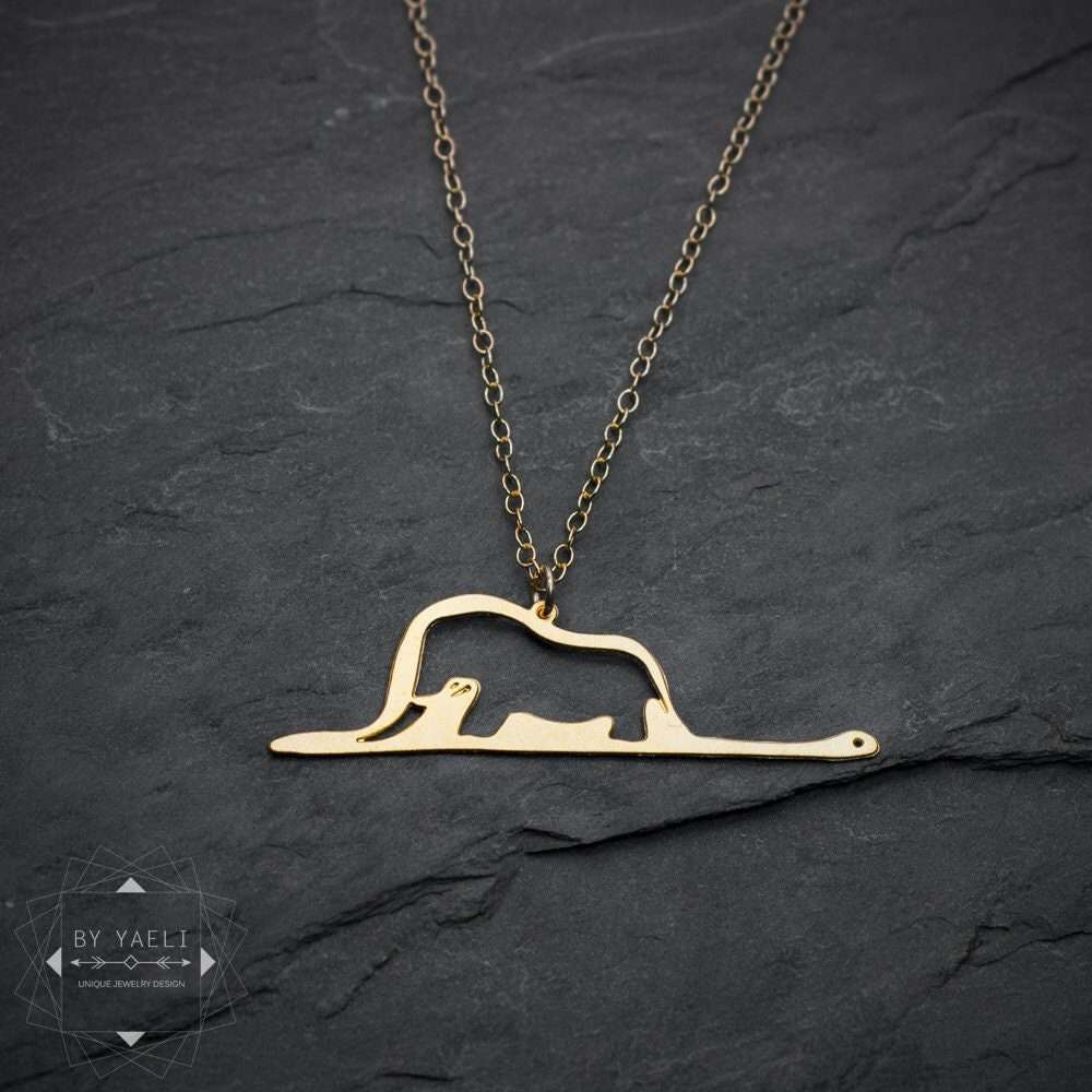 The little prince necklace gold le petit prince necklace statement necklace