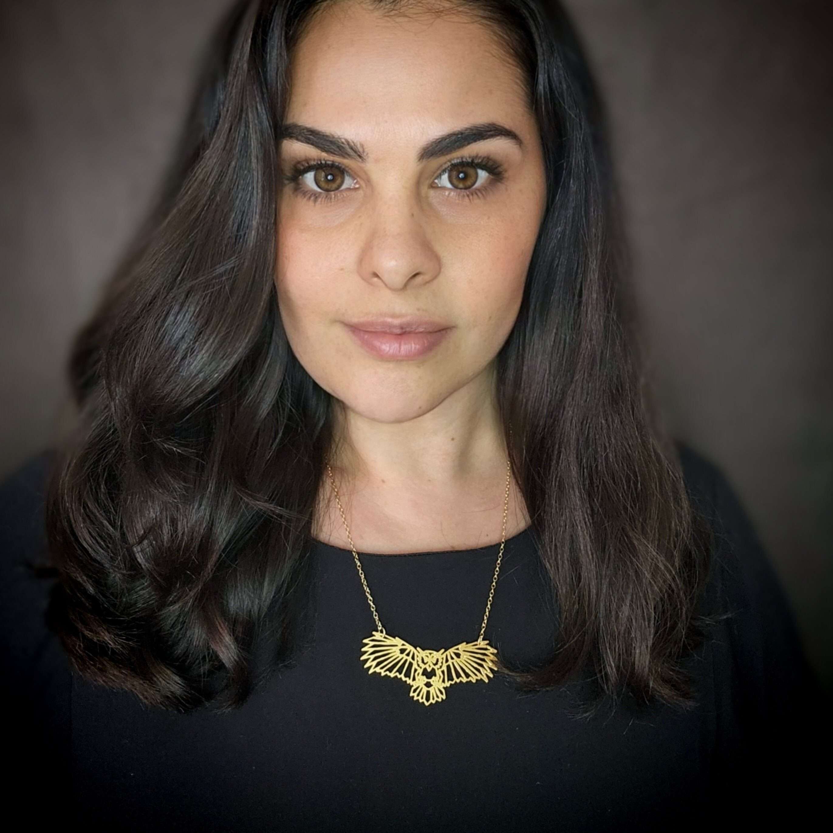 Owl necklace owl pendant gold geometric origami owl