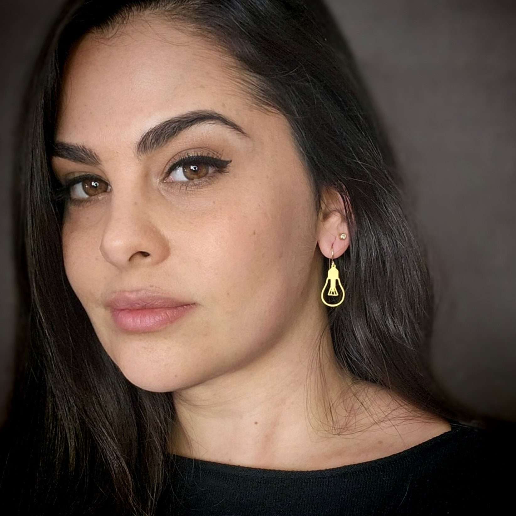 Light Bulb earrings , fun Light Bulb dangle earrings, drop earrings