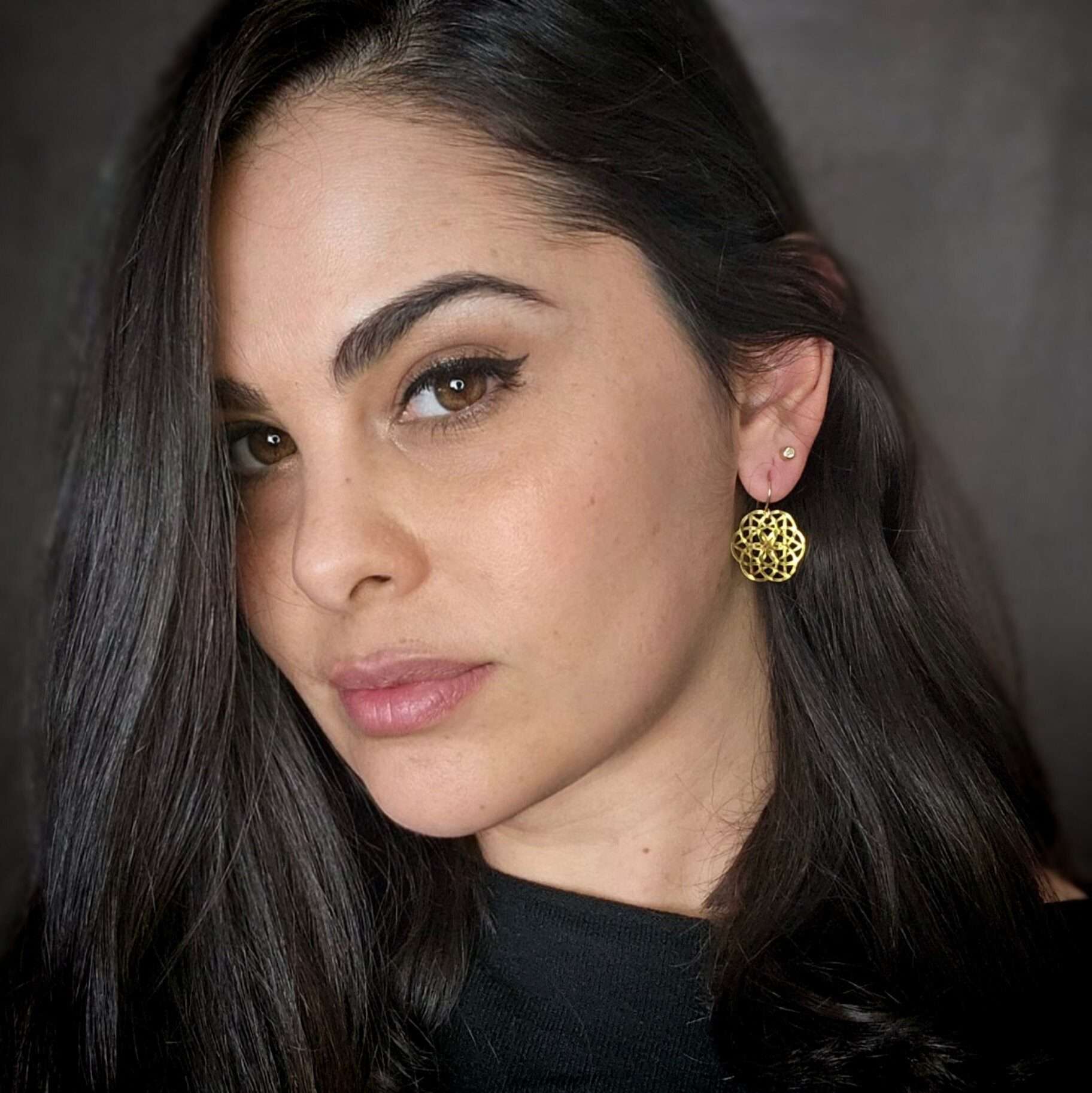 Celtic flower of life earrings, Irish jewelry.