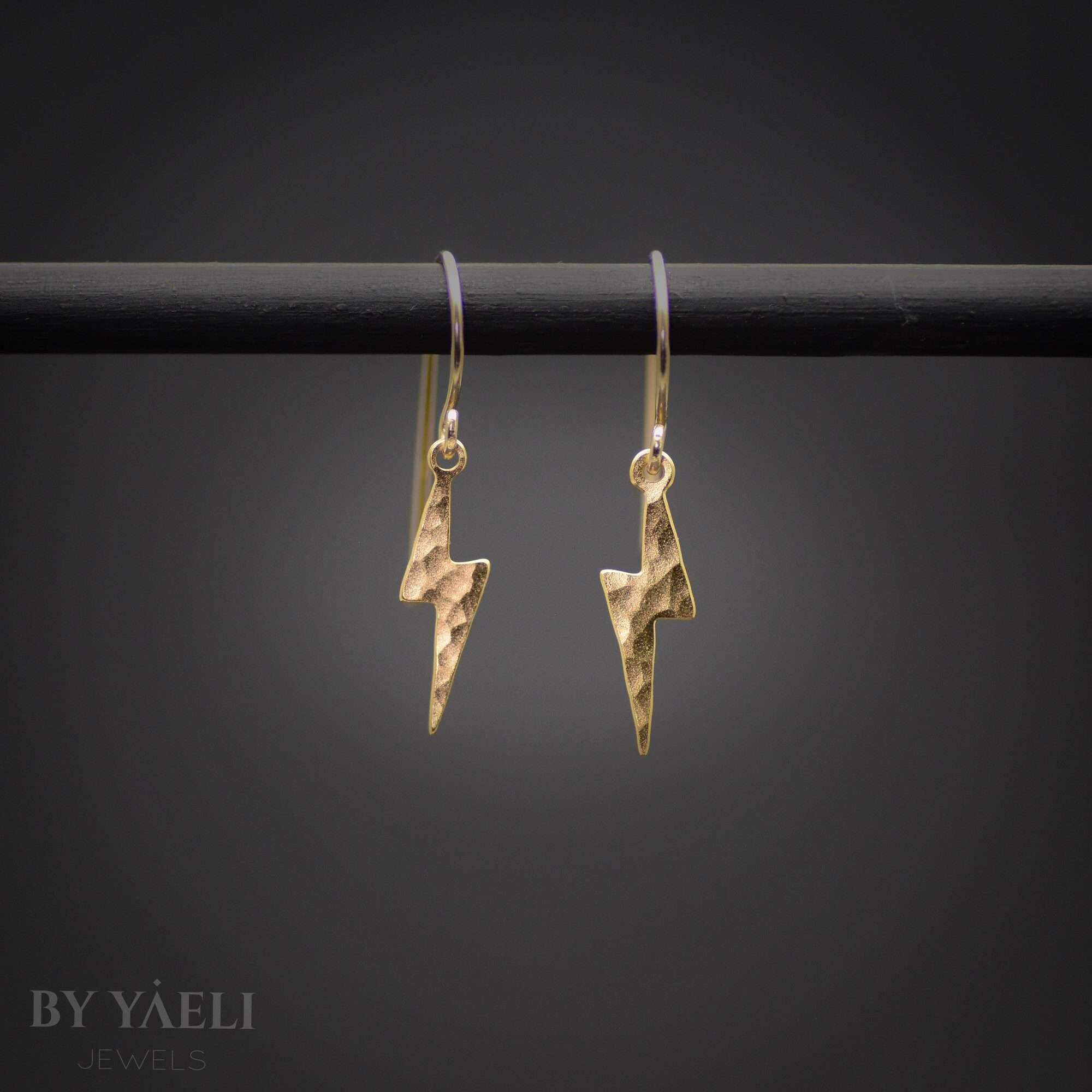 Lightning bolt earrings gold lightning bolt dangle