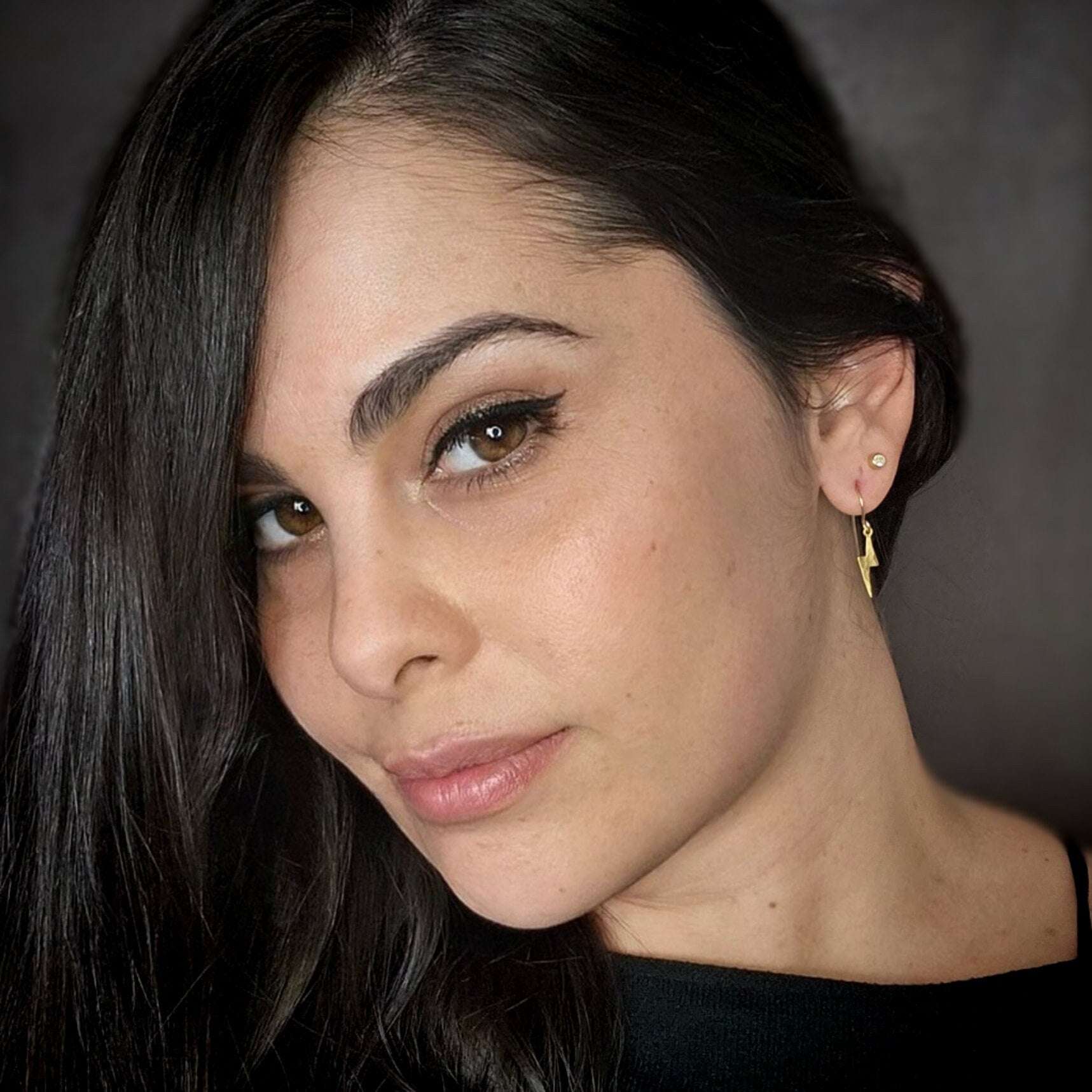 Lightning bolt earrings gold lightning bolt dangle