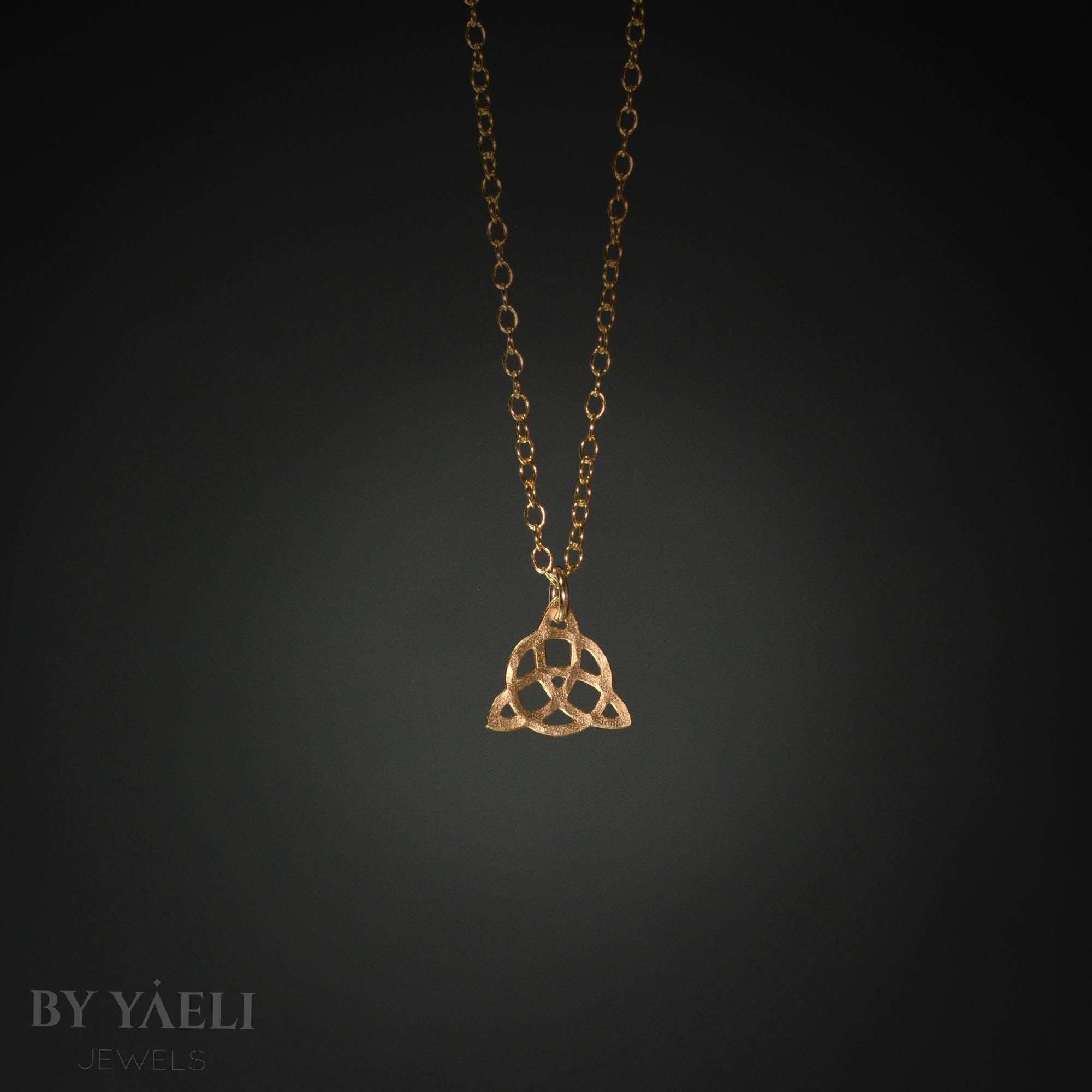 Celtic knot necklace geometric necklace gold Celtic necklace Celtic knot infinity necklace