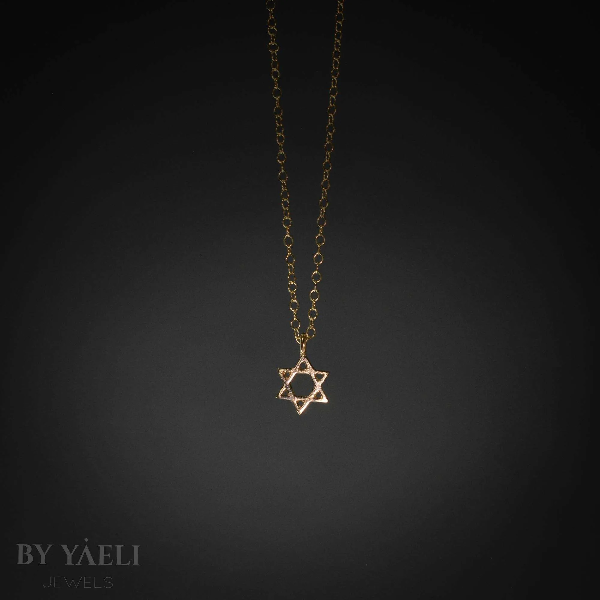 Jewish Magen David necklace gold star of David Judaica jewelry - Image 2