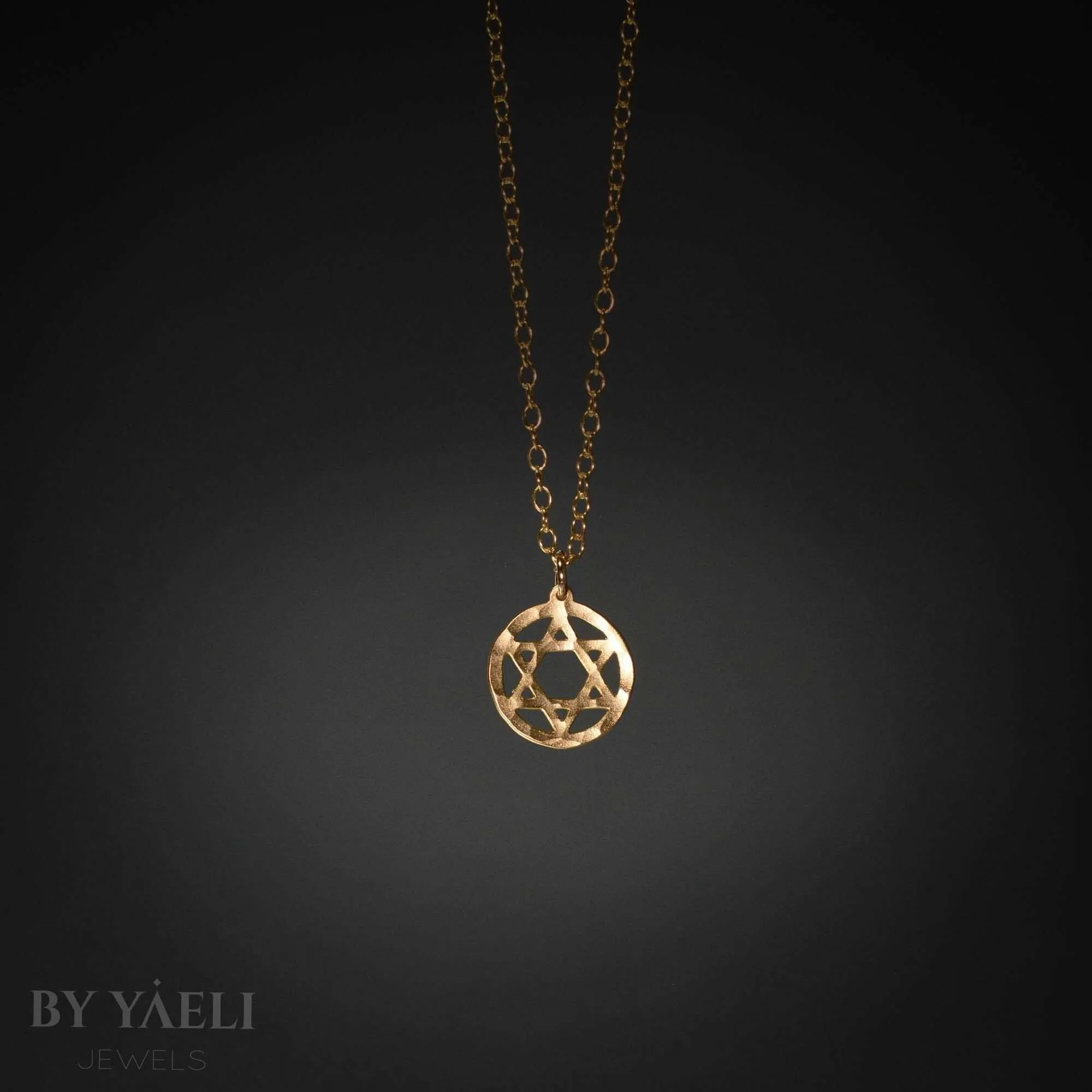 Star of David necklace gold Magen David necklace gold star of David charm – Jewish jewelry
