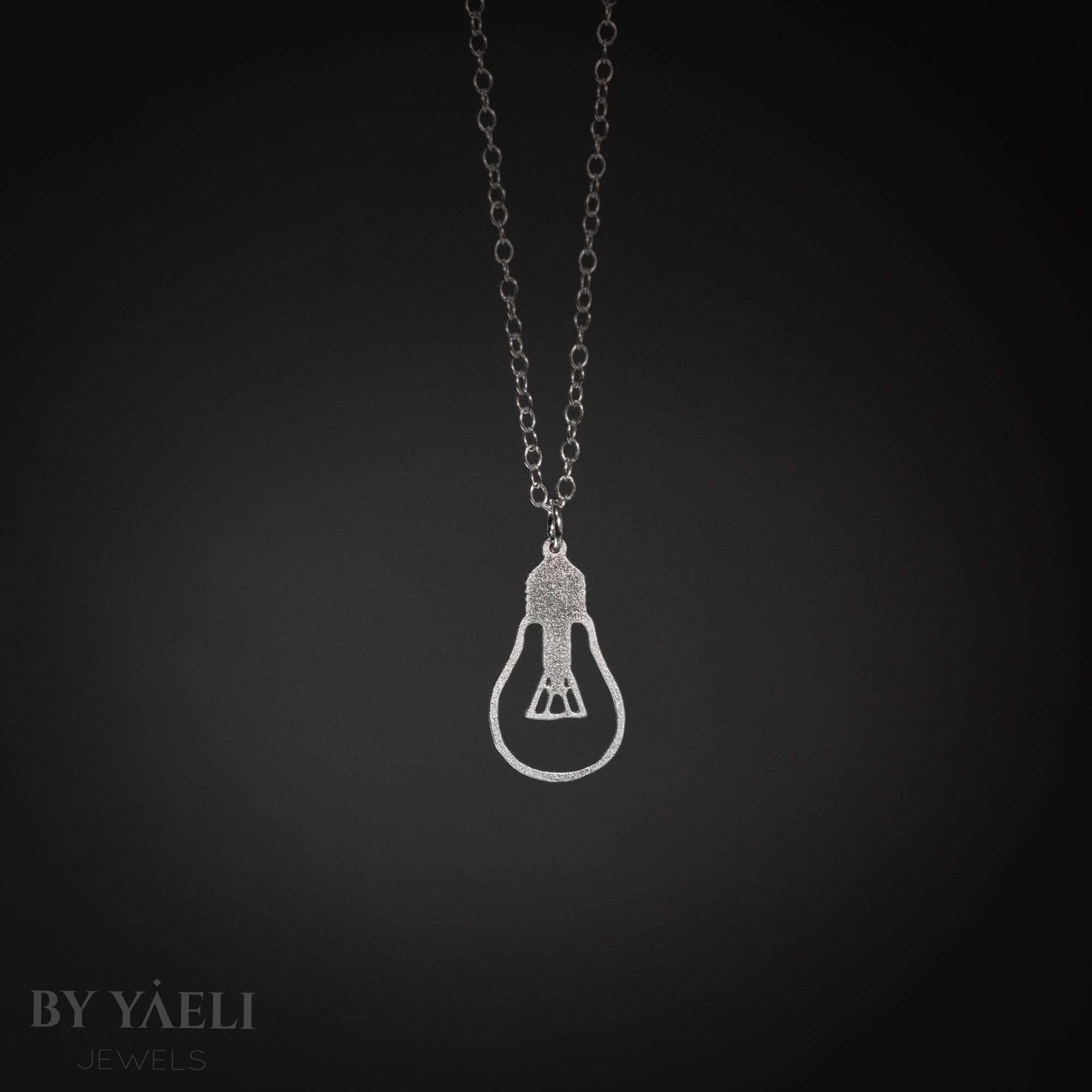 Statement necklace bulb necklace lightbulb pendant geek gift