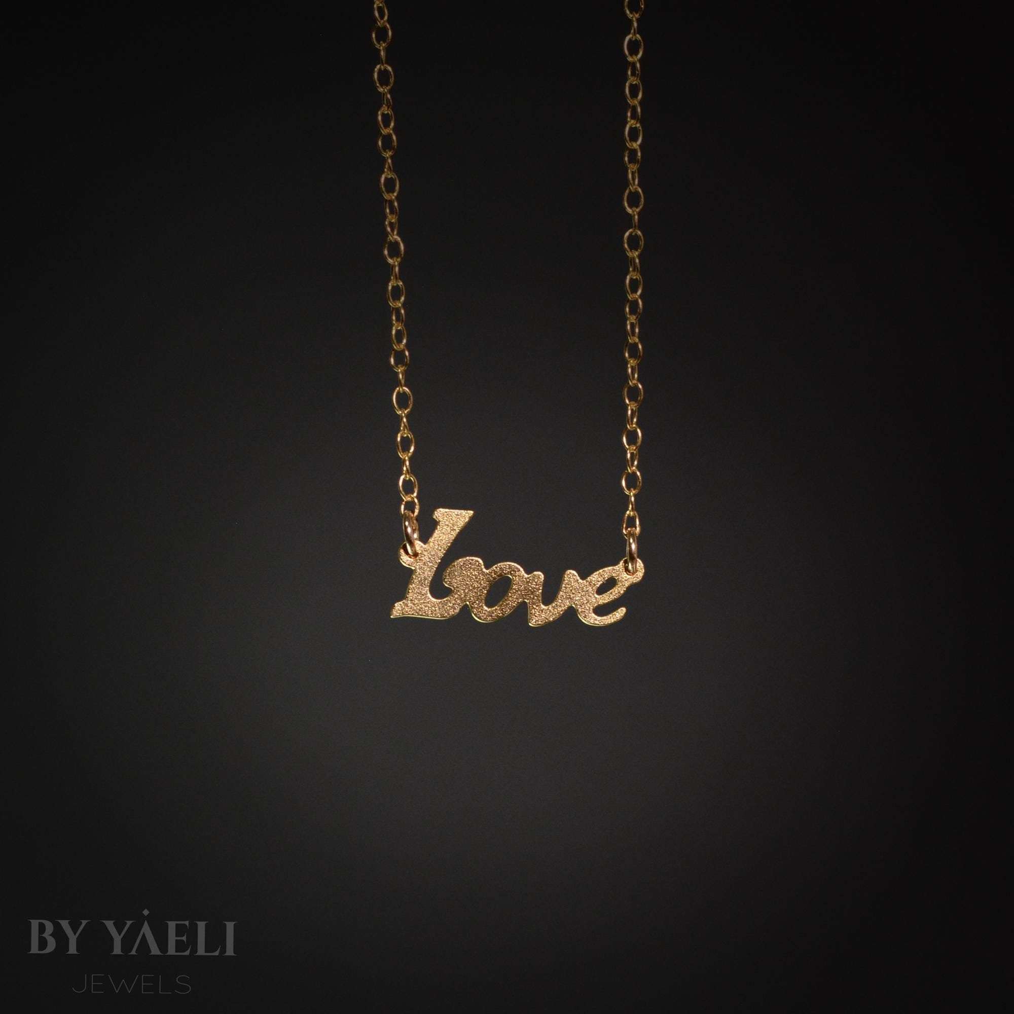 Love necklace gold love statement necklace personalized mom gift