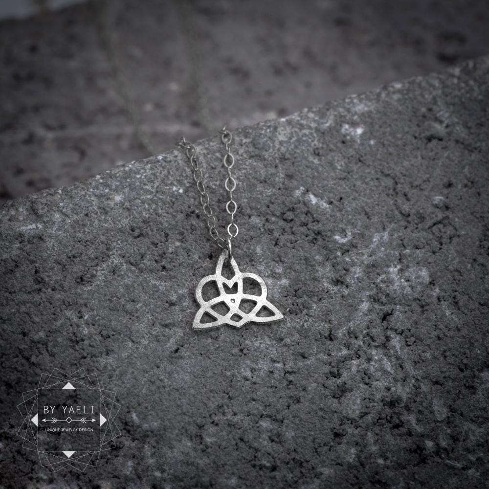 Celtic necklace Celtic knot necklace silver Celtic heart necklace best friend necklace
