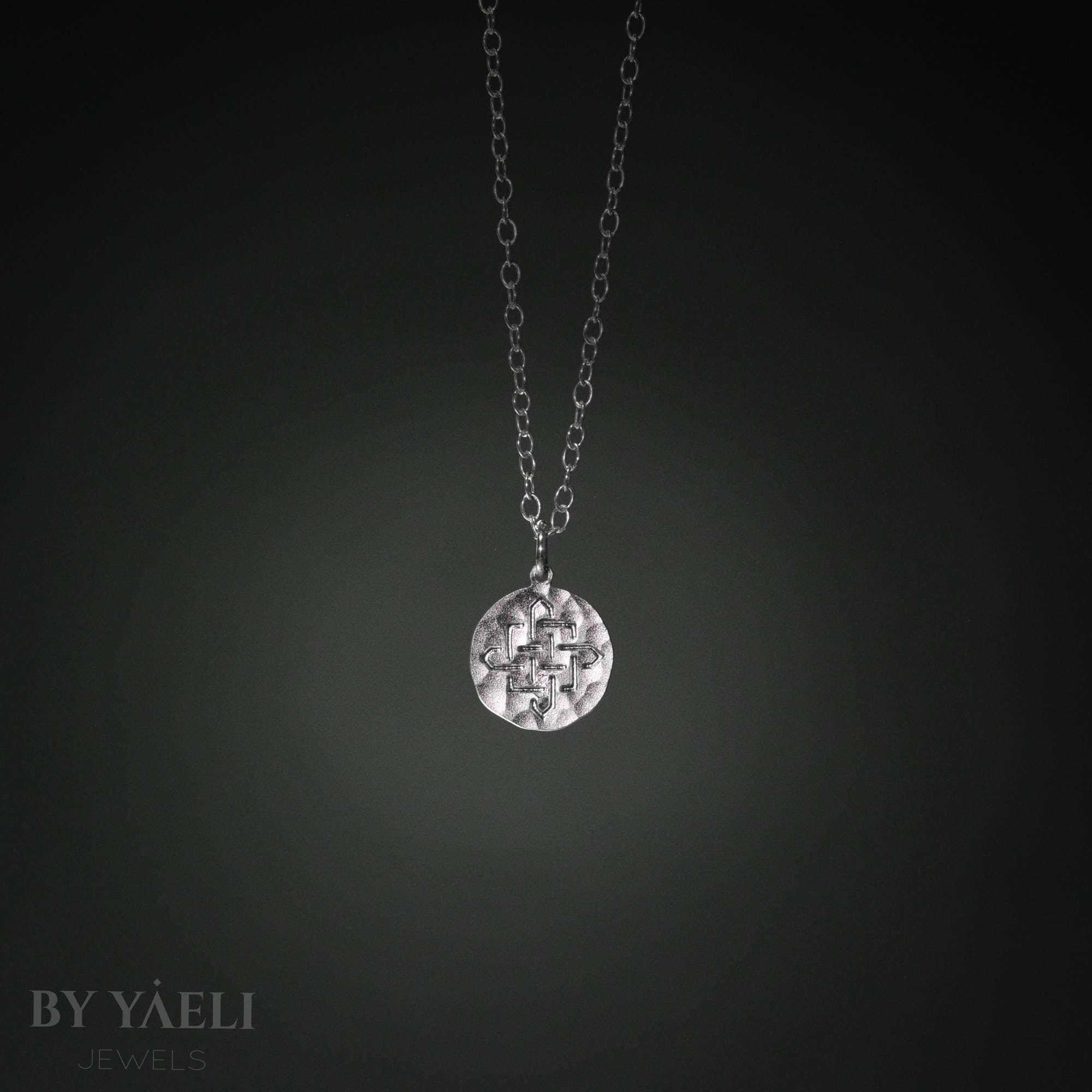 Gold coin necklace gold coin charm tiny coin pendant Celtic necklace