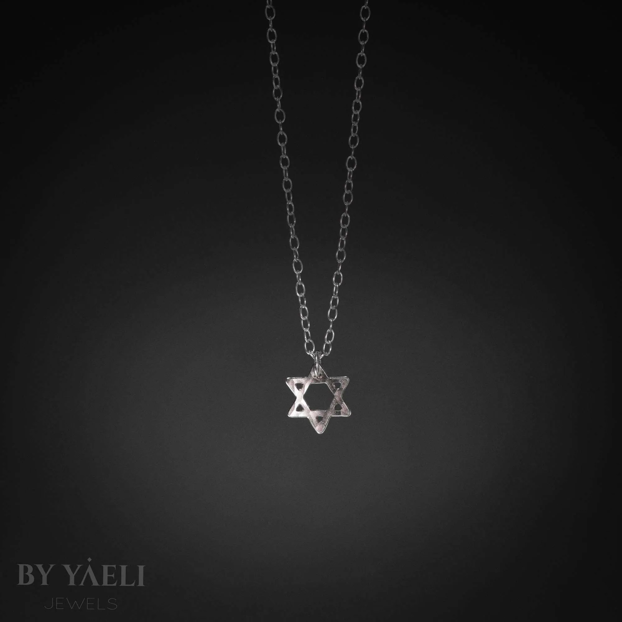 Star of David necklace silver Magen David necklace Jewish necklace – Handmade in Israel