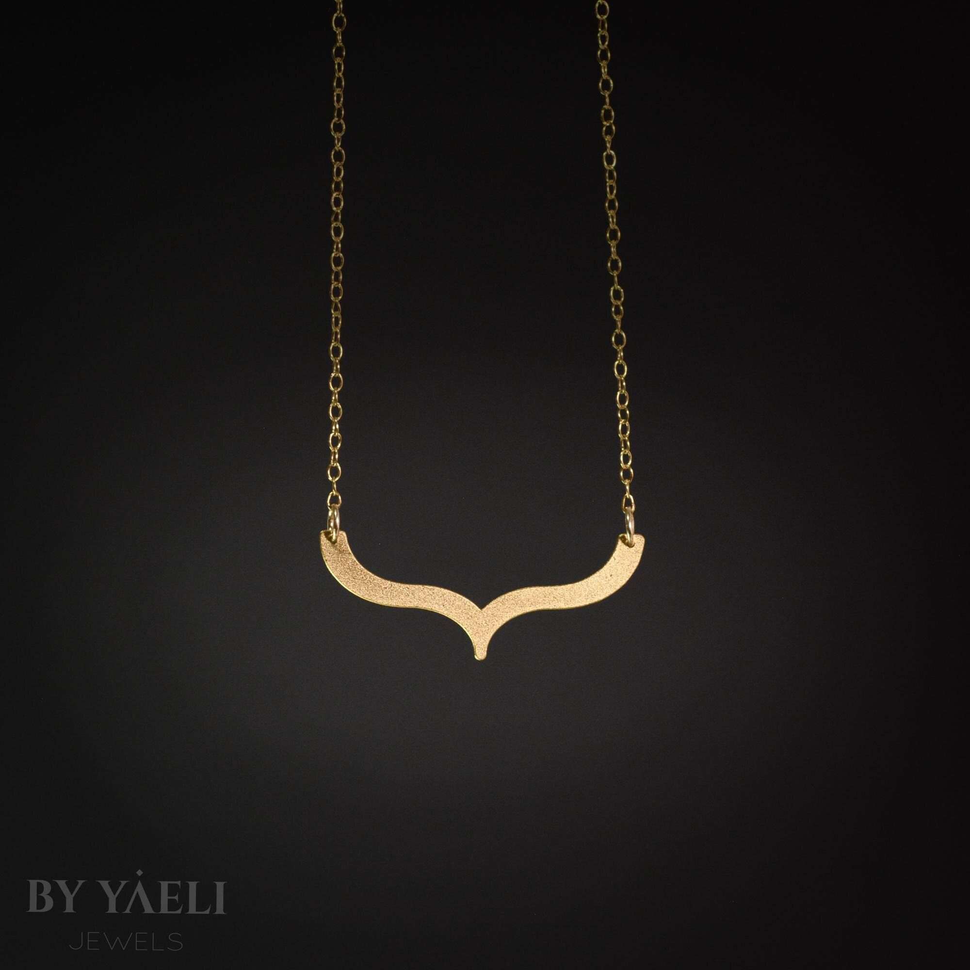 Geometric necklace art deco necklace gold geometric minimalist bracket necklace