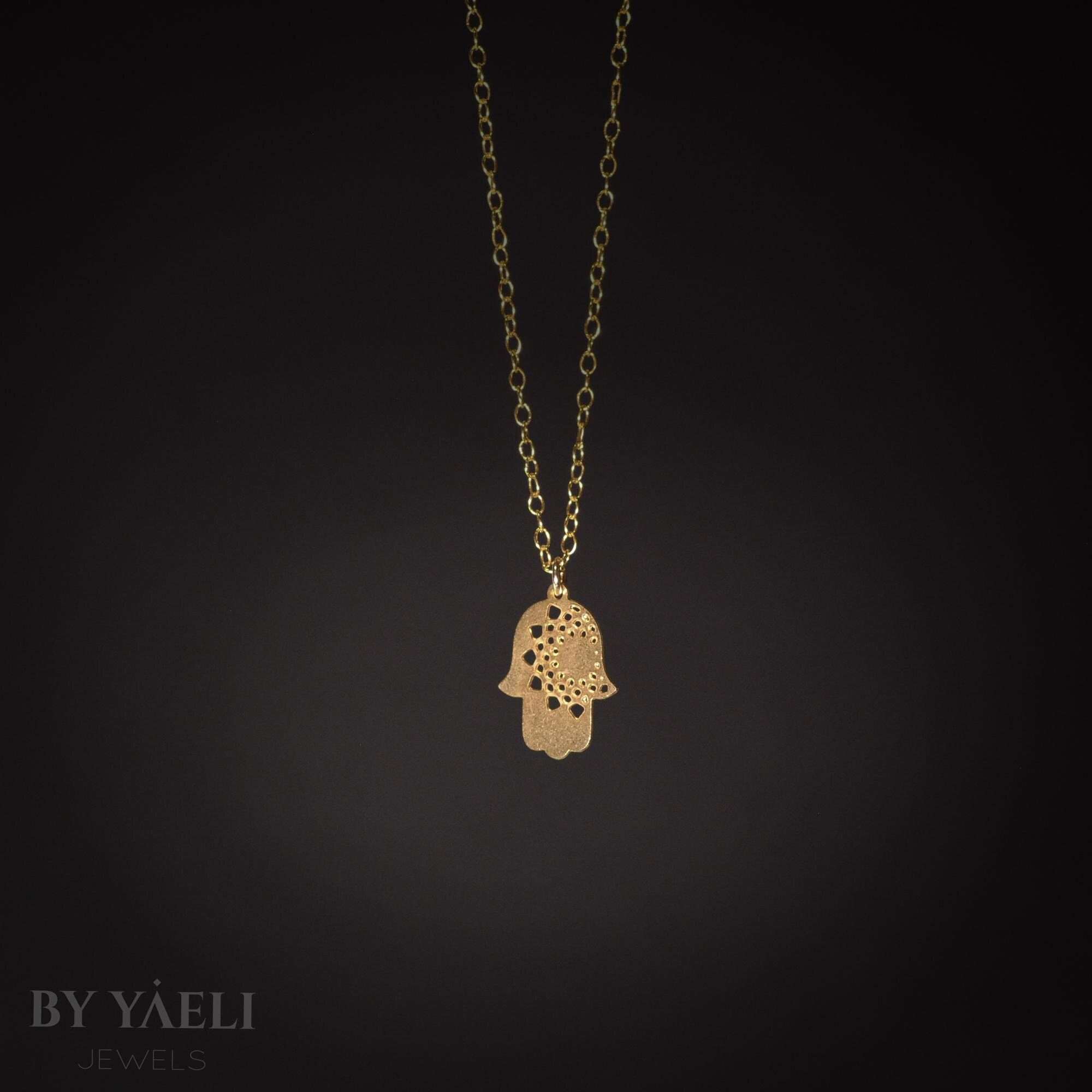 Hamsa necklace gold hamsa jewelry