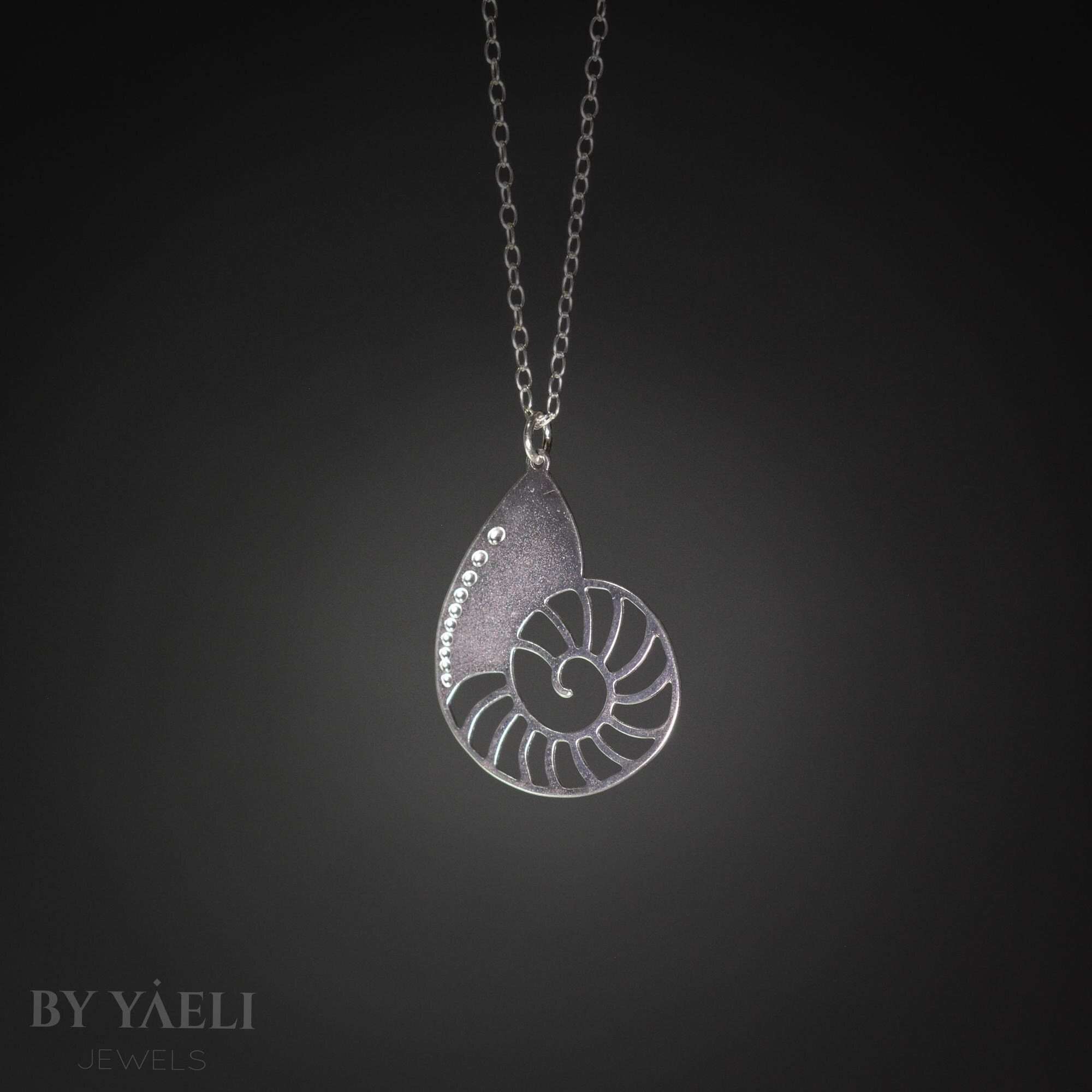 Shell necklace ocean necklace silver sea shell necklace shell pendant