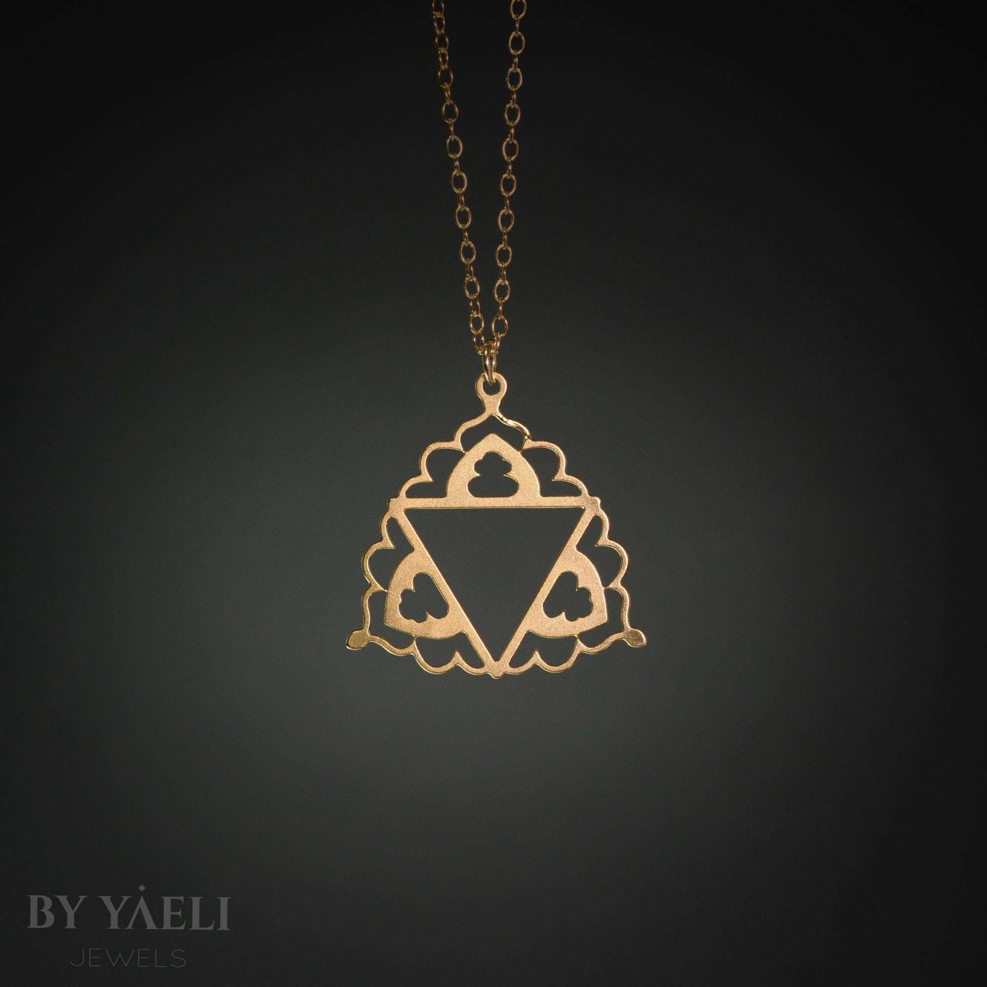 Gypsy necklace gold geometric jewelry boho necklace triangle necklace gypsy jewelry