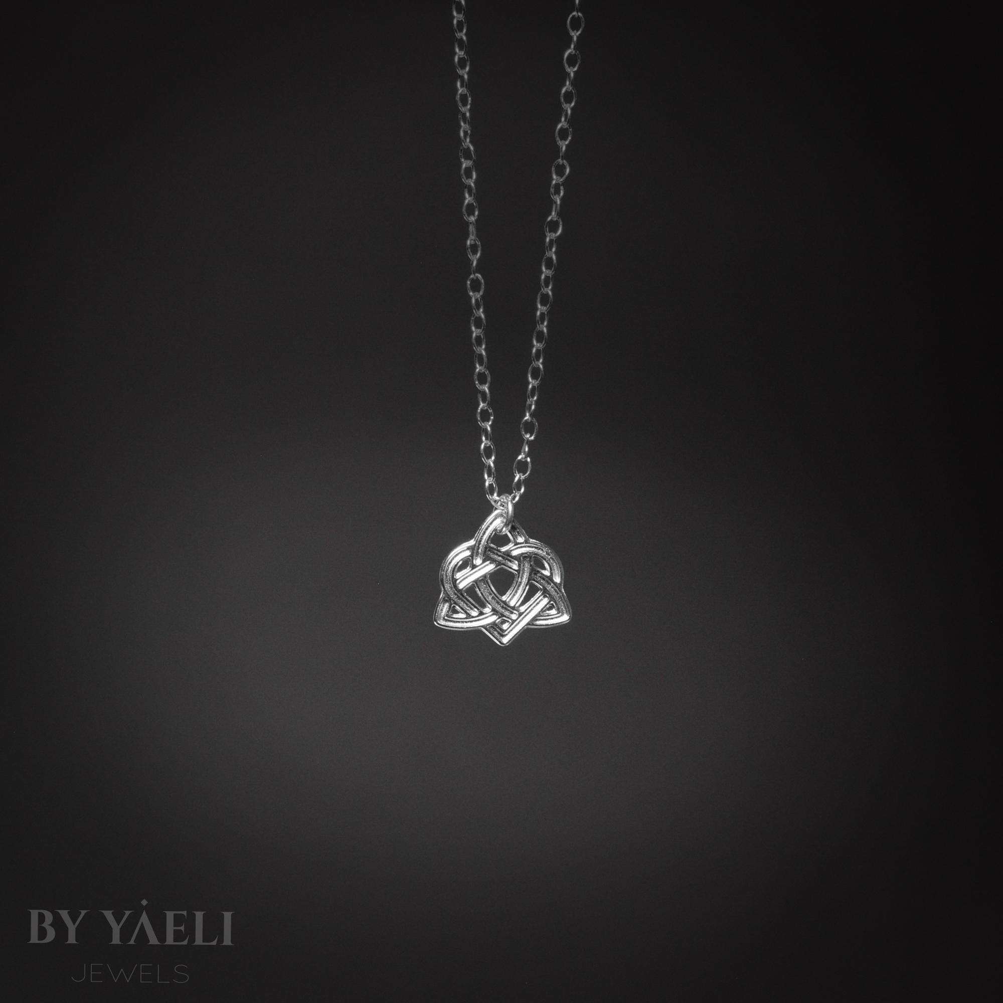 Celtic knot necklace, best friend gift,silver dainty friendship necklace