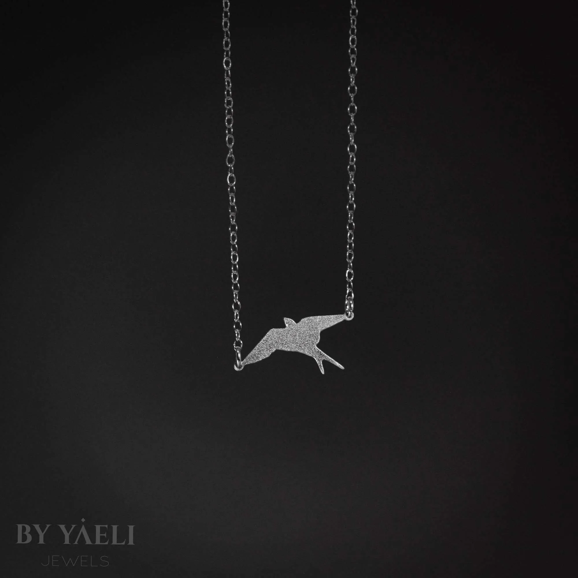 Bird necklace silver swallow bird necklace bird jewelry bird charm bird pendant swallow pendant