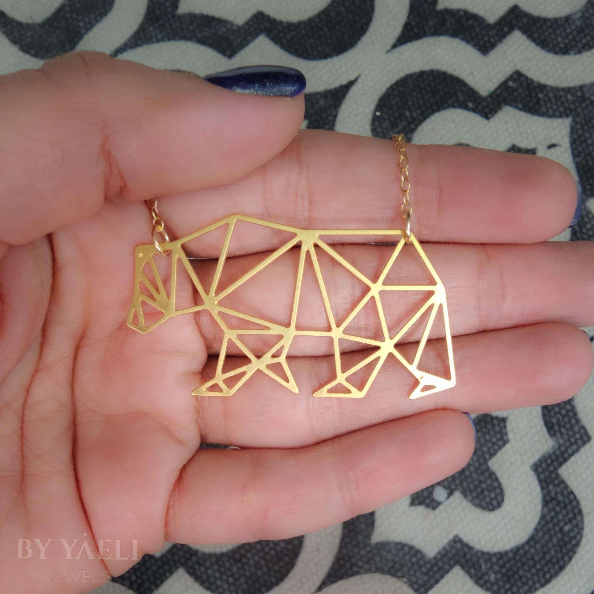 Mama bear necklace gold polar bear necklace Christmas gift for mom