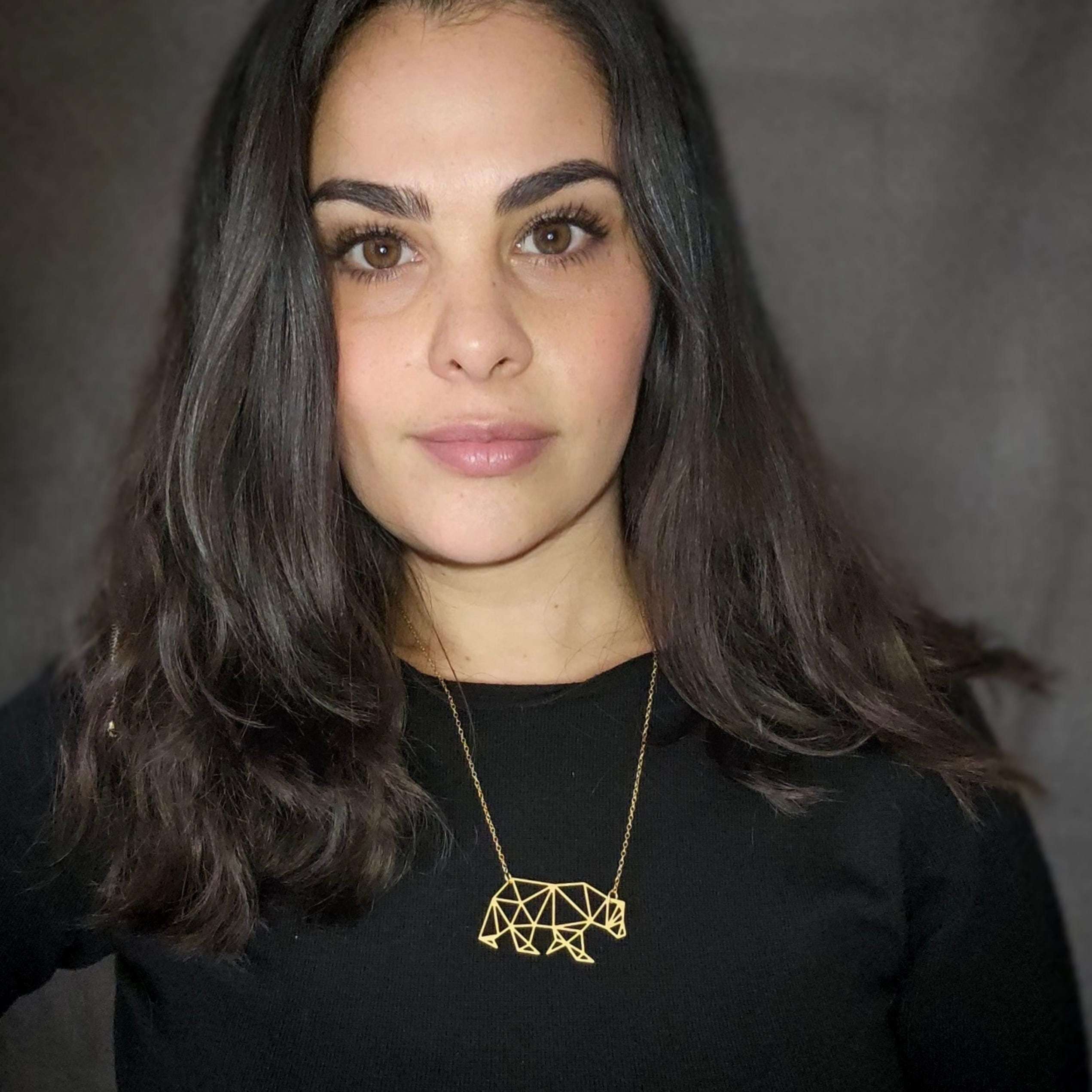 Mama bear necklace gold polar bear necklace Christmas gift for mom