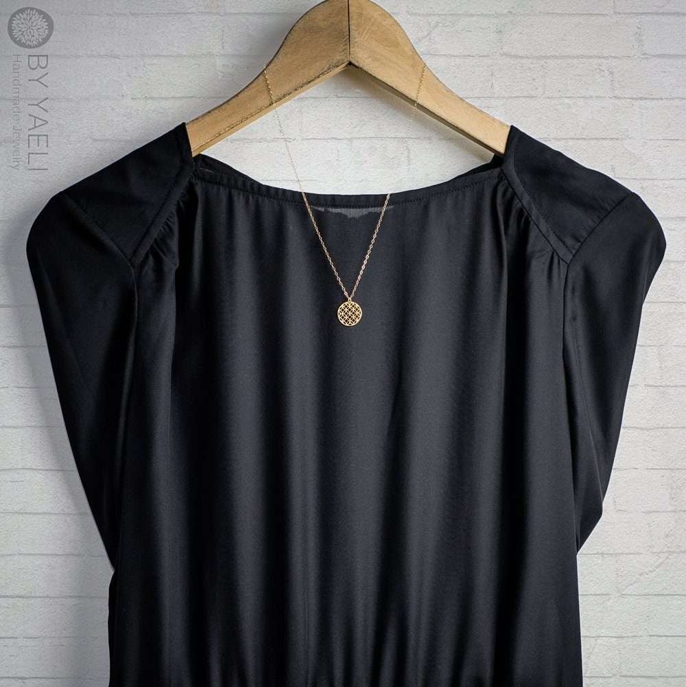 Celtic necklace golds geometric sacred geometry Celtic jewelry coin necklace sacred necklace