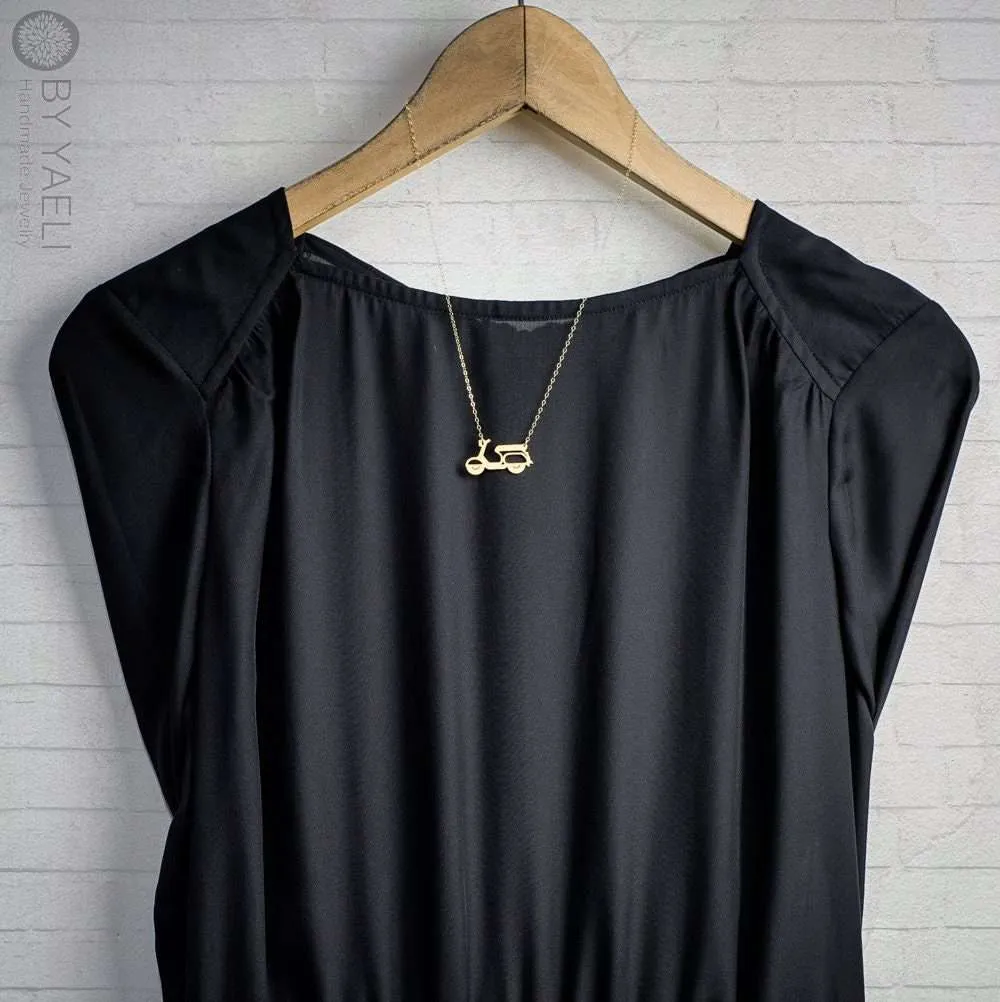 Vespa necklace scooter necklace gold Vespa scooter motorcycle pendant gifts motorbike necklace 3 Vespa necklace scooter necklace gold Vespa scooter motorcycle pendant gifts motorbike necklace - Image 3
