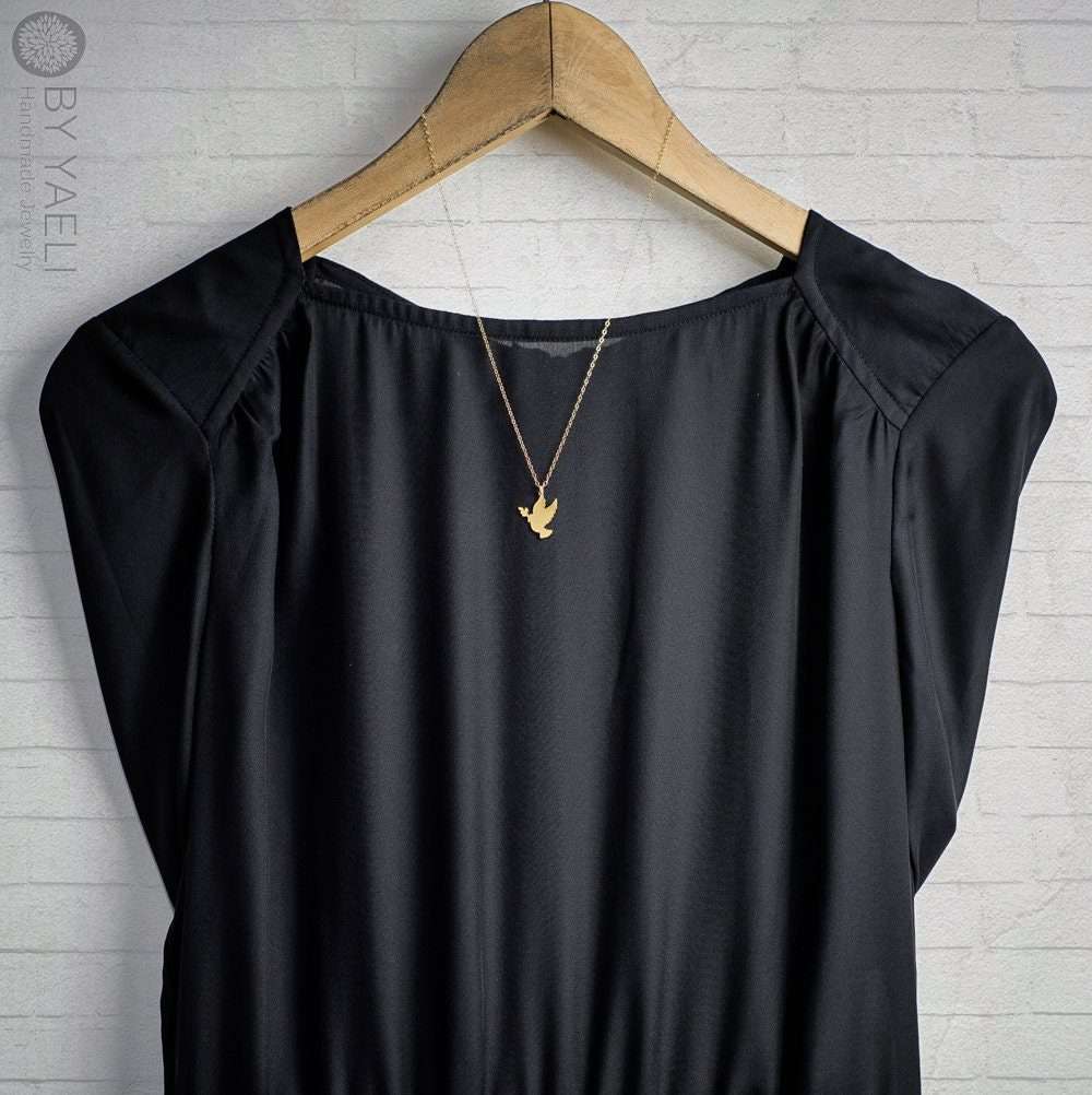 Bird necklace dove necklace bird pendant dove bird charm