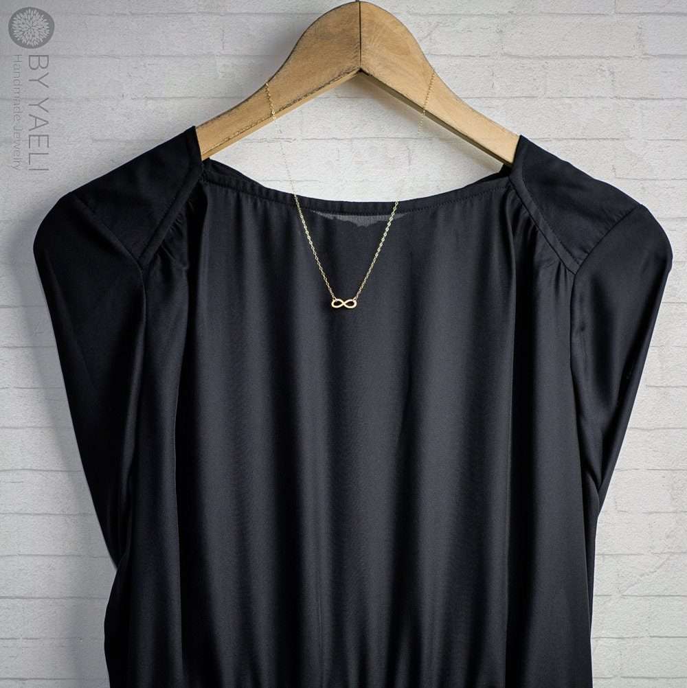 Infinity necklace gold Celtic necklace infinity charm best friend necklace