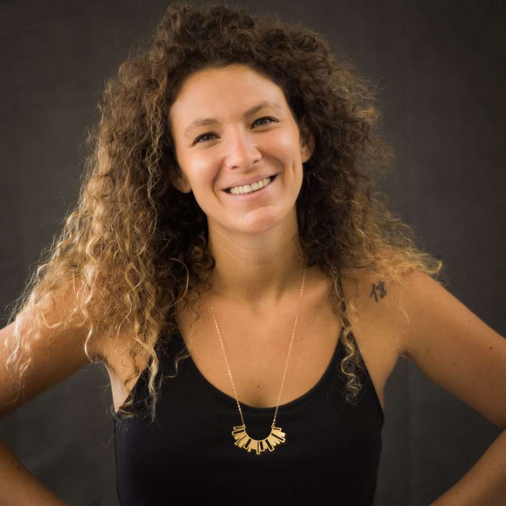 Geometric necklace gold rectangle necklace skyline geometric necklace